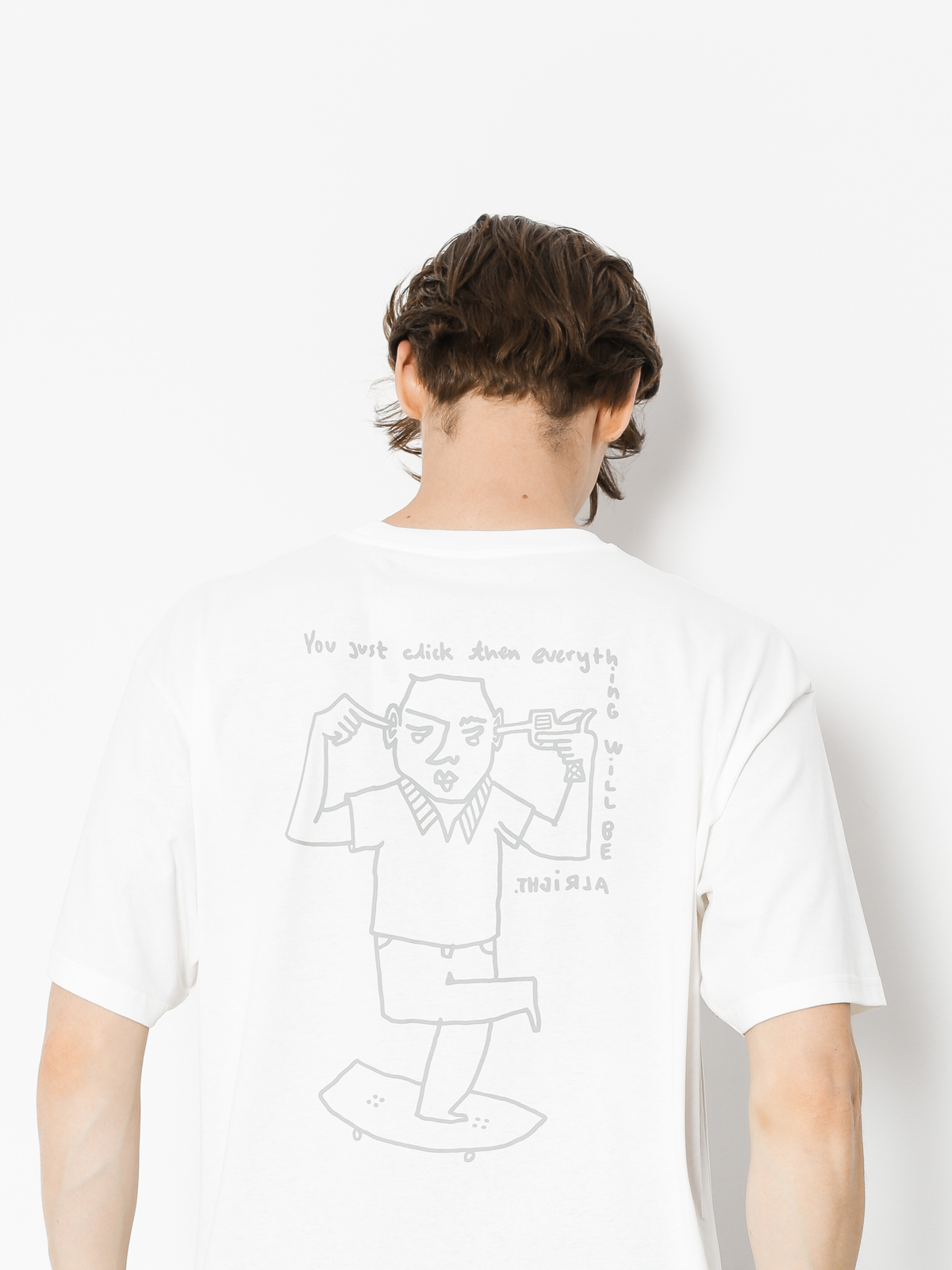 Tričko Polar Skate Click (white)