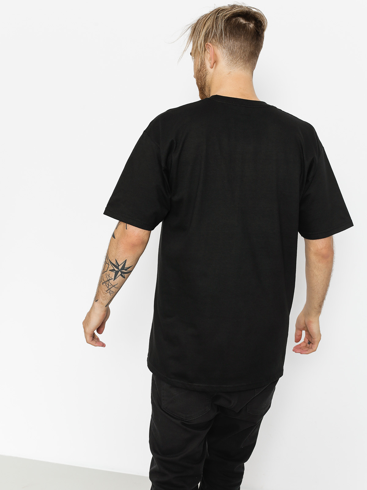 Tričko HUF Essentials Og Logo (black)