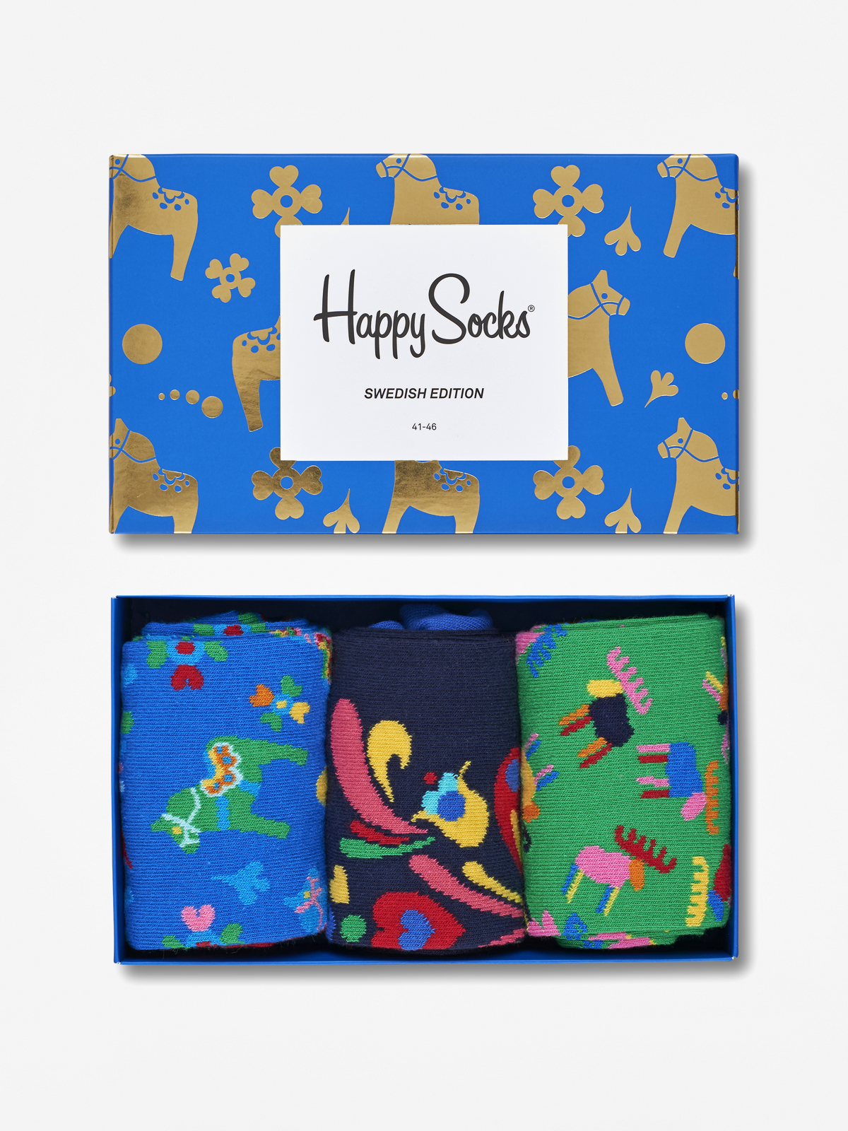 Ponožky Happy Socks Giftbox 3pk (blue/black/green)