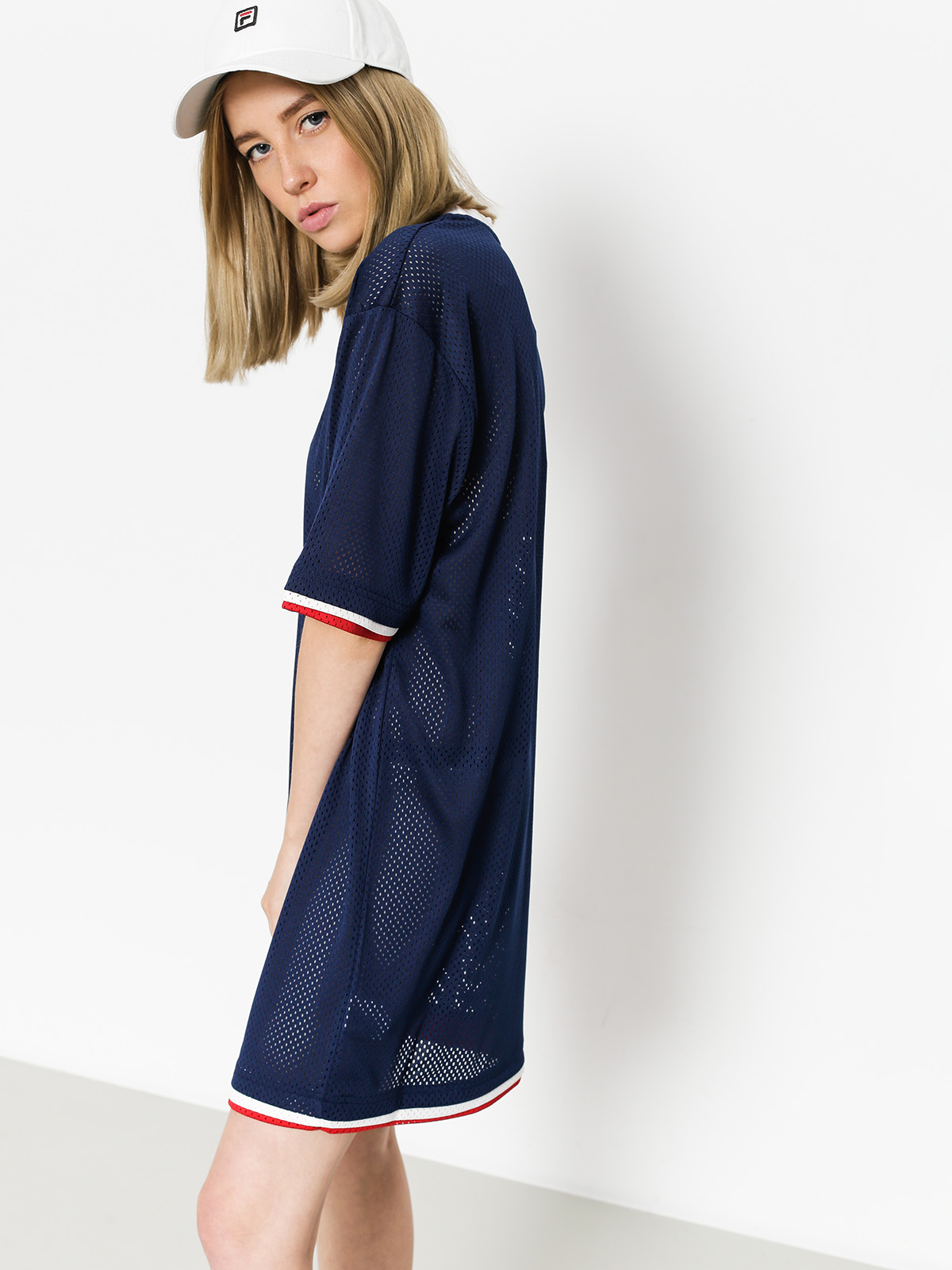 Šaty  Fila Drew Mesh Wmn (peacoat/red/white)