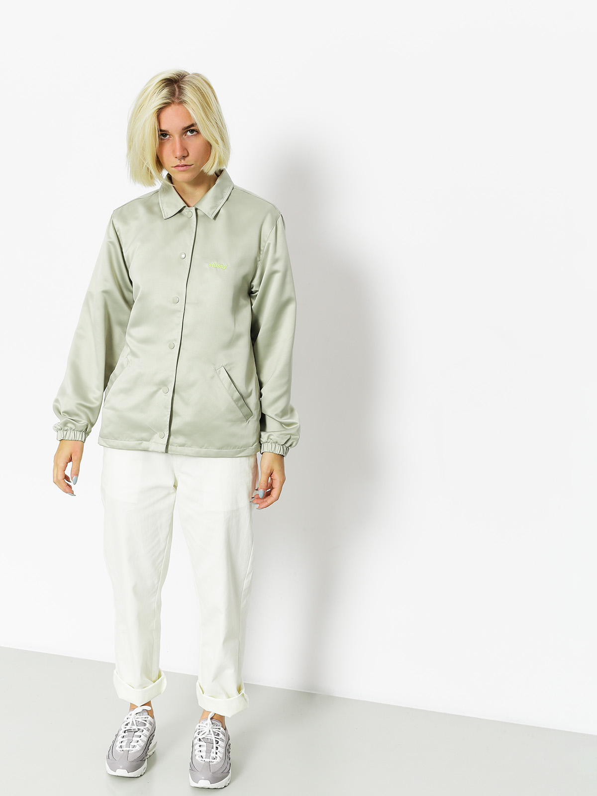 Bunda Stussy Leland Coach Wmn (grey)