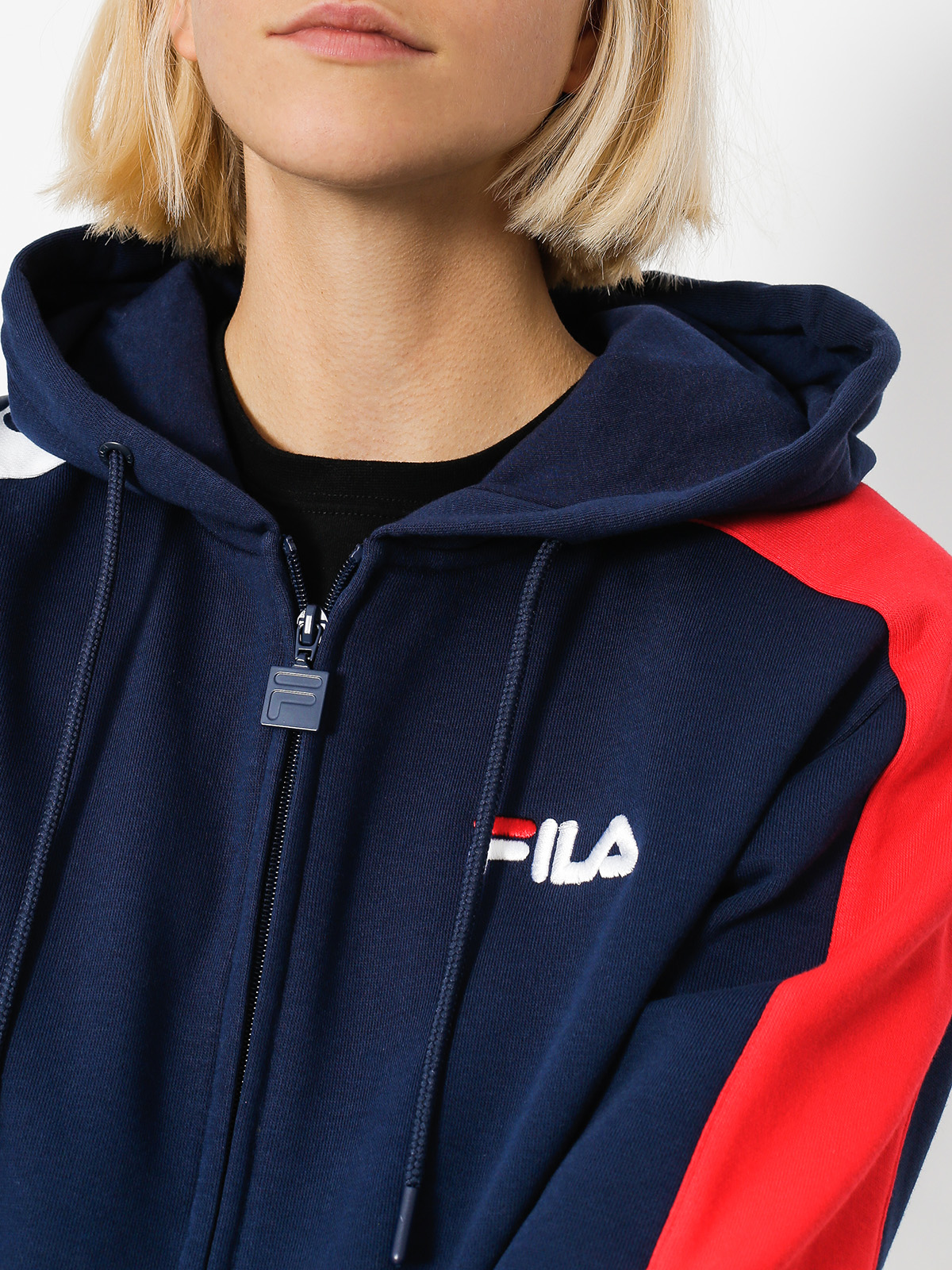 Mikina s kapucí Fila Stan Cut And Sew HD Wmn (peacoat)