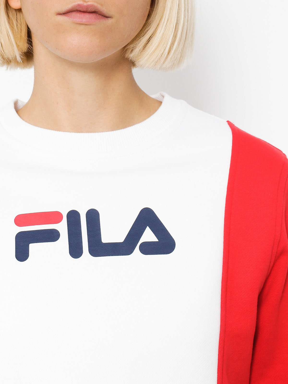 Mikina Fila Sidra Panel Wmn (peacoat/red/white)