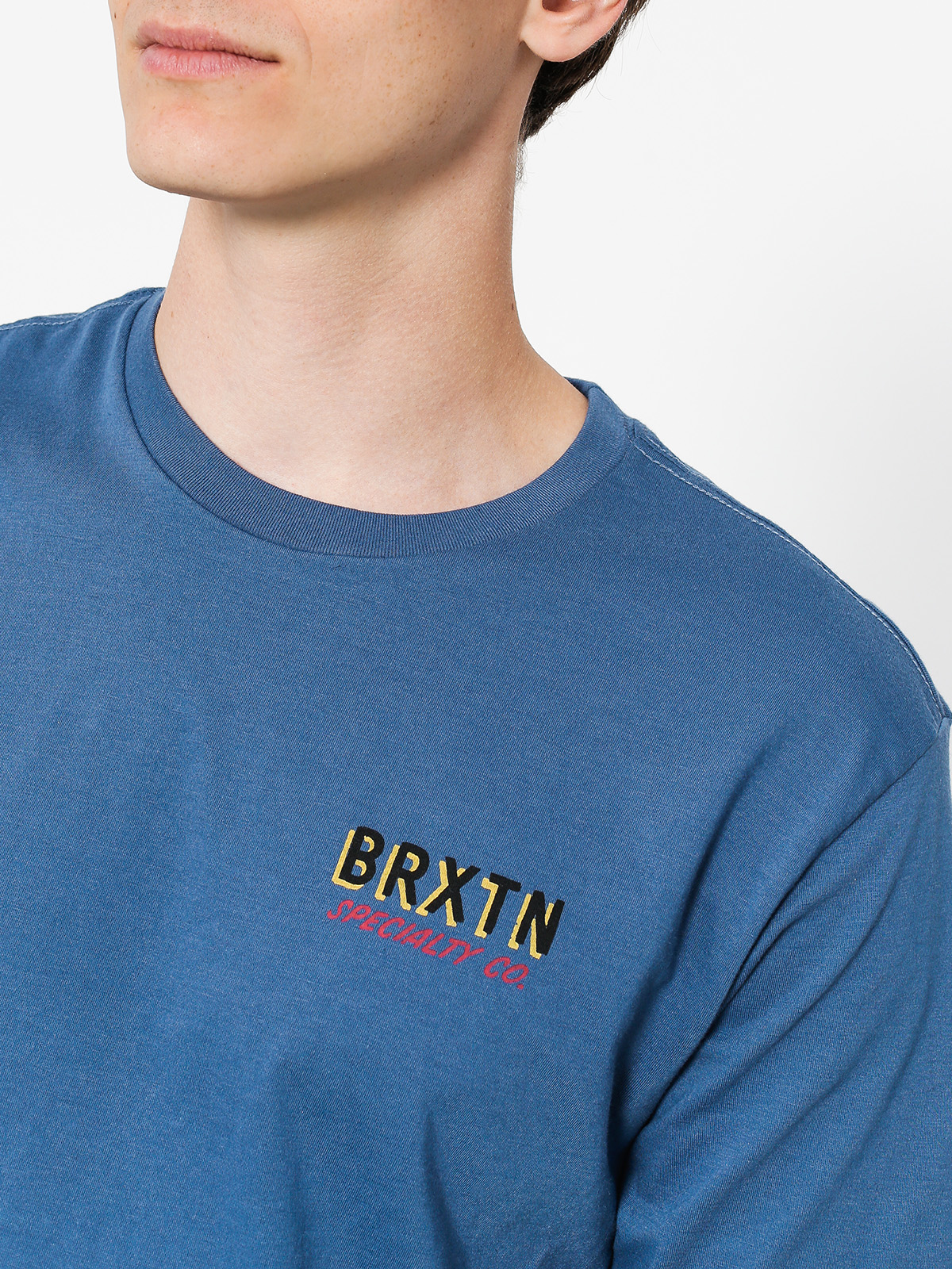 Tričko Brixton Bodega Prt (deep blue)