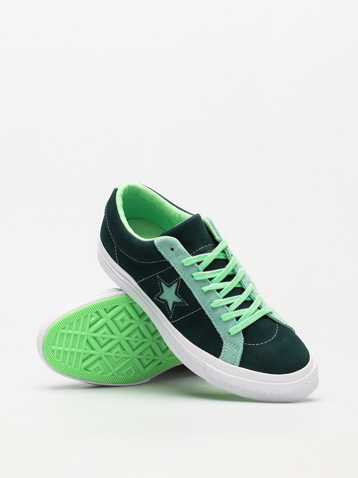 Tenisky Converse One Star Ox ponderosa pine neptune green