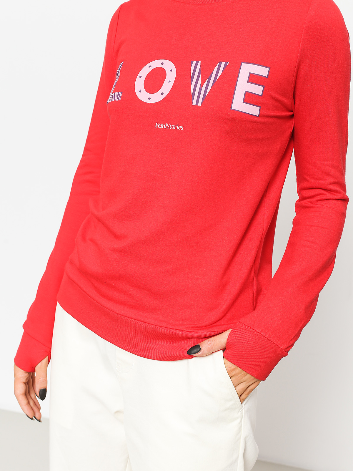 Mikina Femi Stories Love Wmn (mrd)