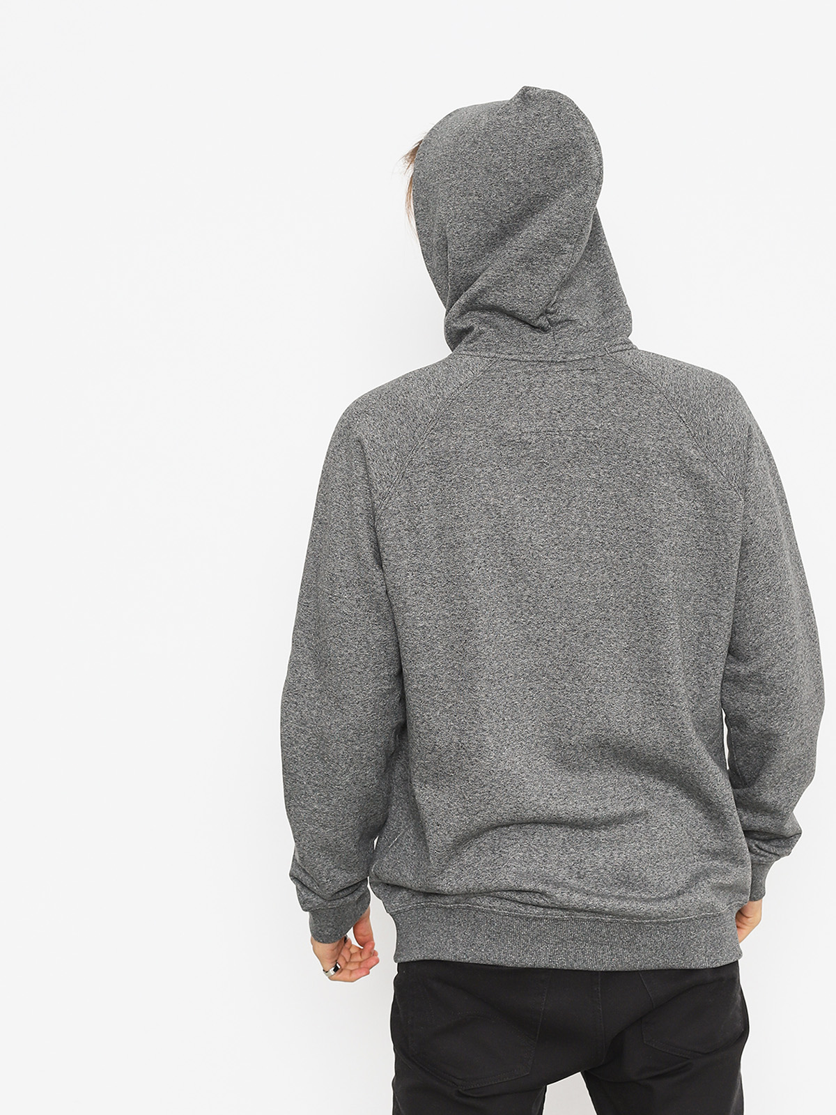 Mikina s kapucí Quiksilver Everyday ZHD (dark grey heather)