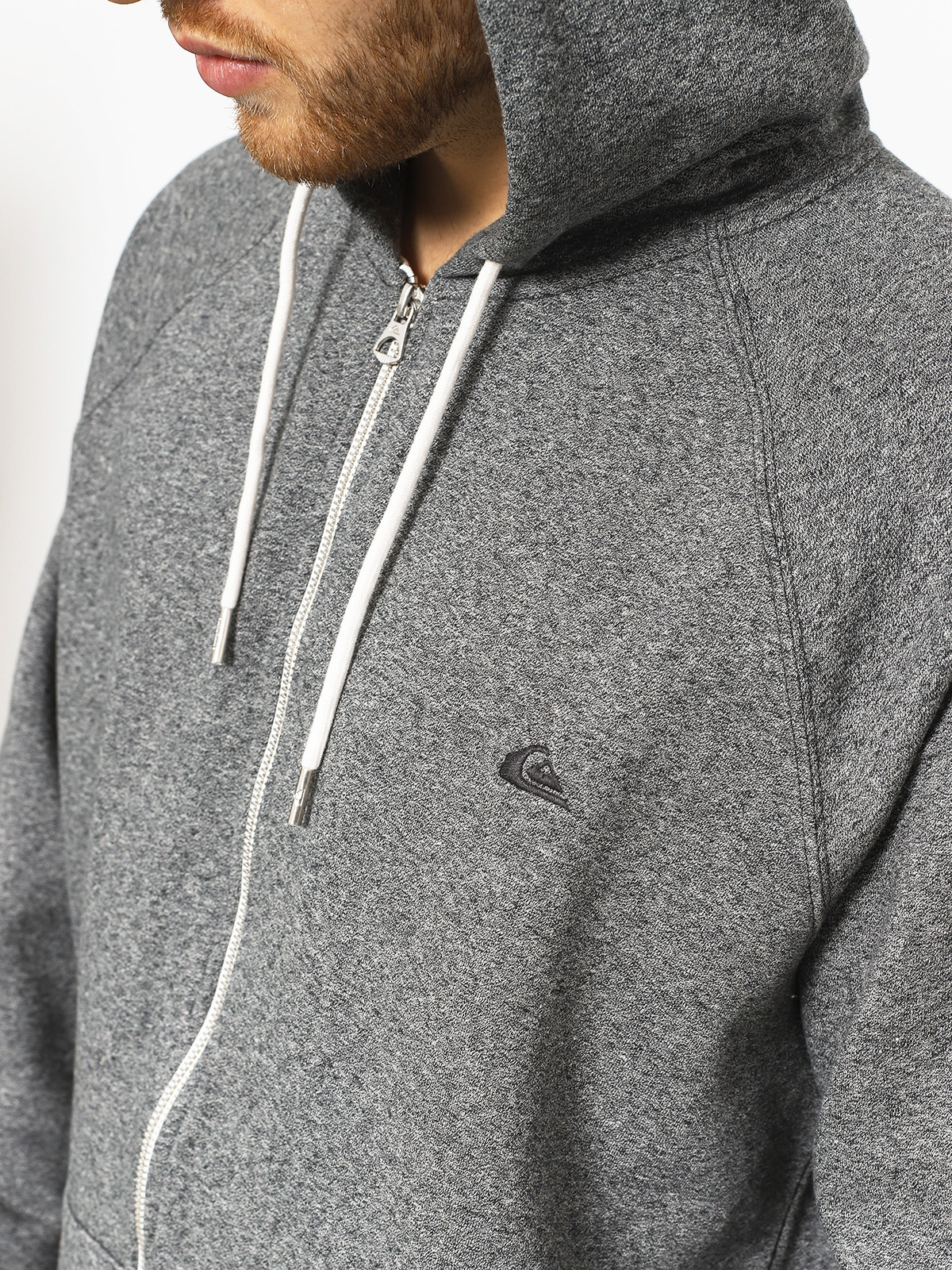 Mikina s kapucí Quiksilver Everyday ZHD (dark grey heather)