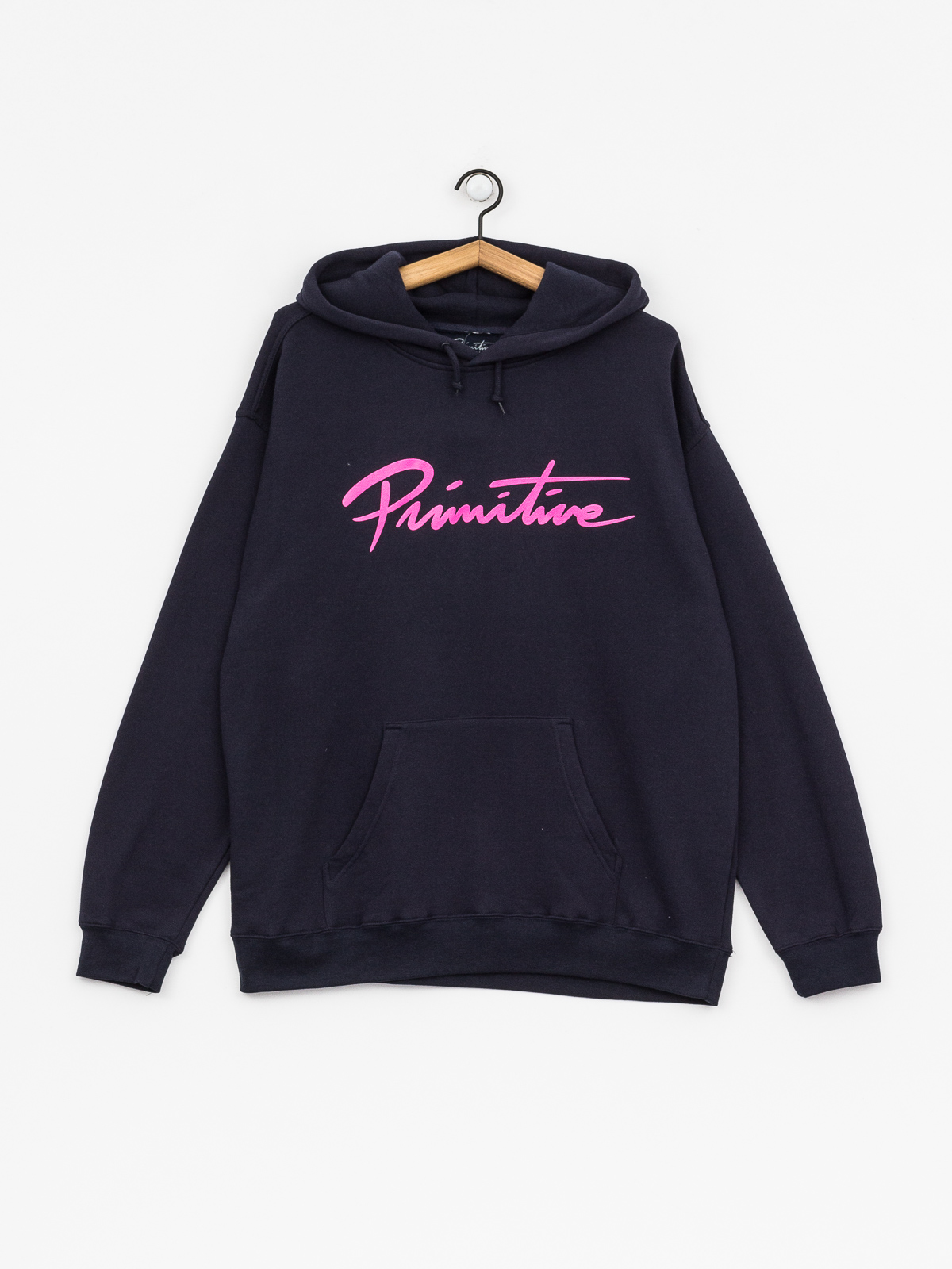 Mikina s kapucí Primitive Nuevo Script HD (navy)