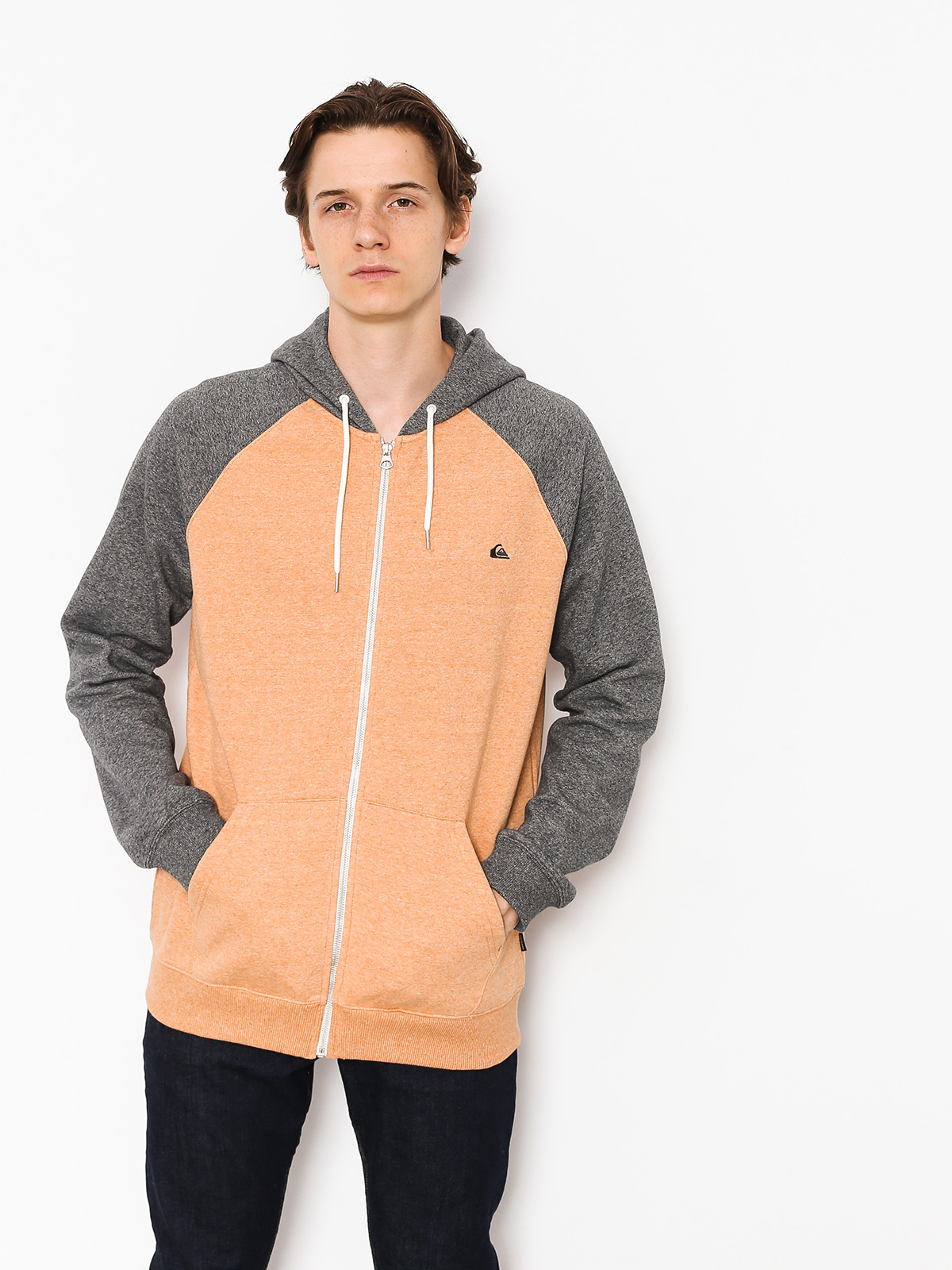 Mikina s kapucí Quiksilver Everyday ZHD (inca gold heather)