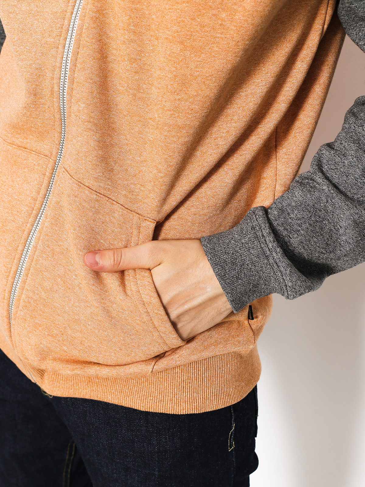 Mikina s kapucí Quiksilver Everyday ZHD (inca gold heather)