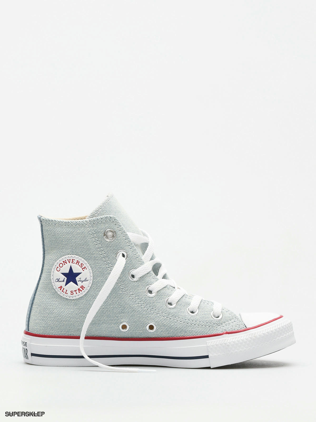 converse all star blue and white