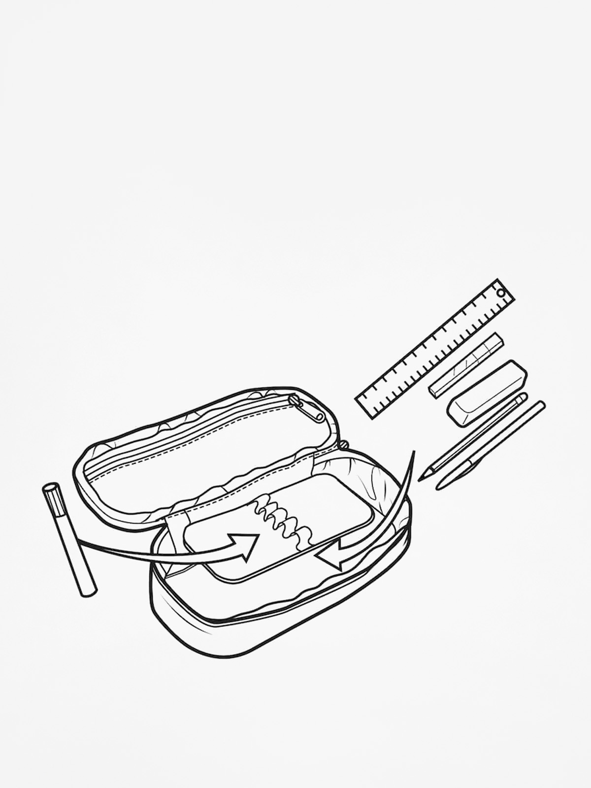 Penál Burton Switchback Case (checkyoself print)