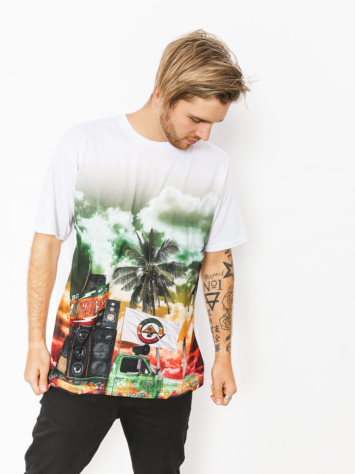 Tričko LRG Soundsystem (white)