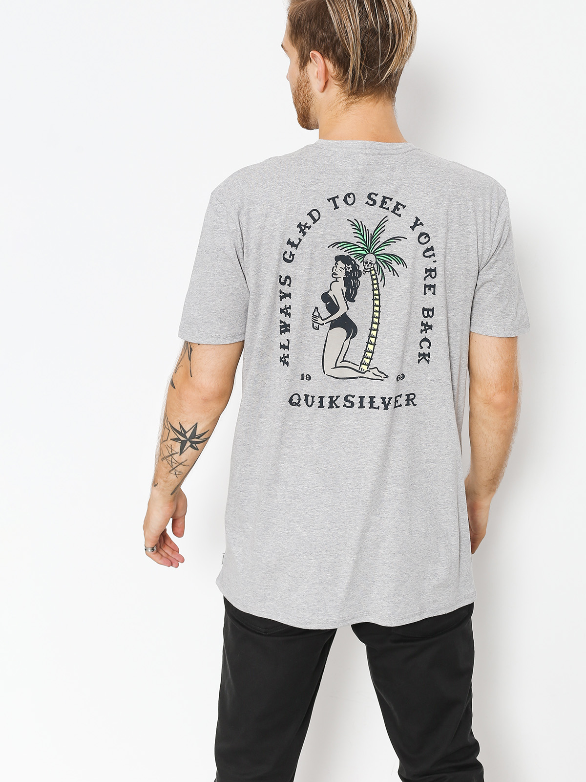 Tričko Quiksilver Glady Our E Back (sleet heather)