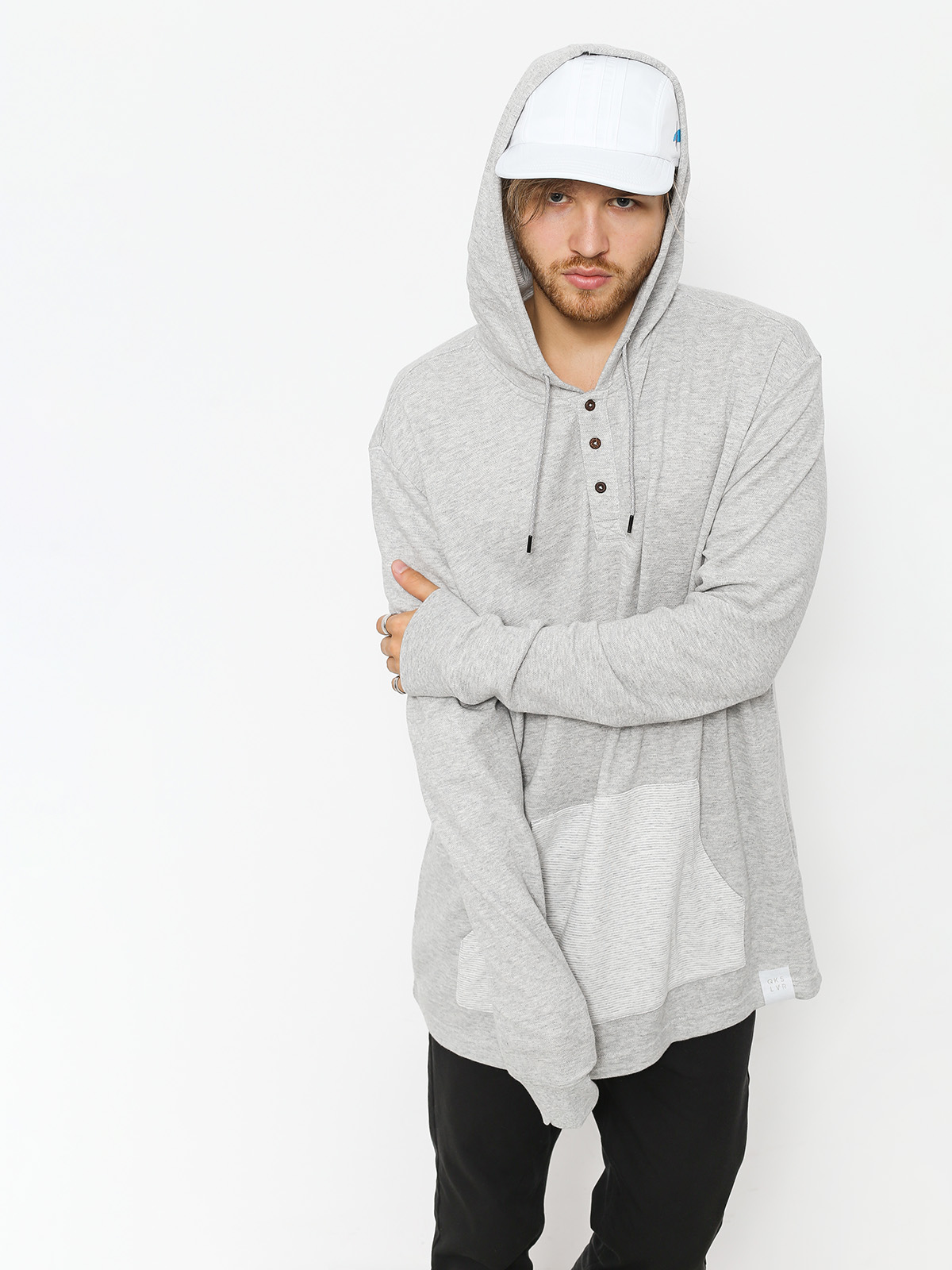 Triko Quiksilver Hakone Spring HD (light grey heather)