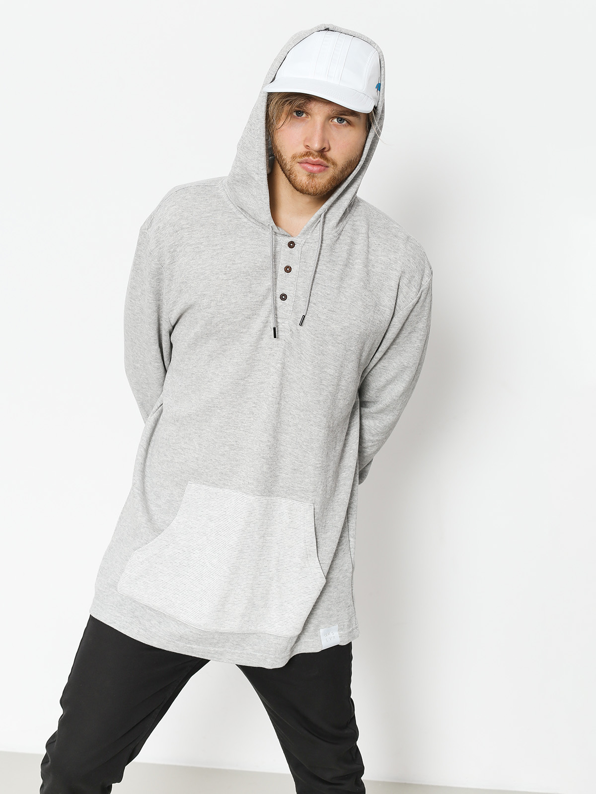 Triko Quiksilver Hakone Spring HD (light grey heather)