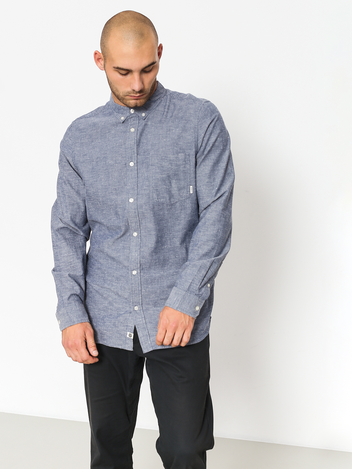 Košile Element Greene Neps Ls (navy)