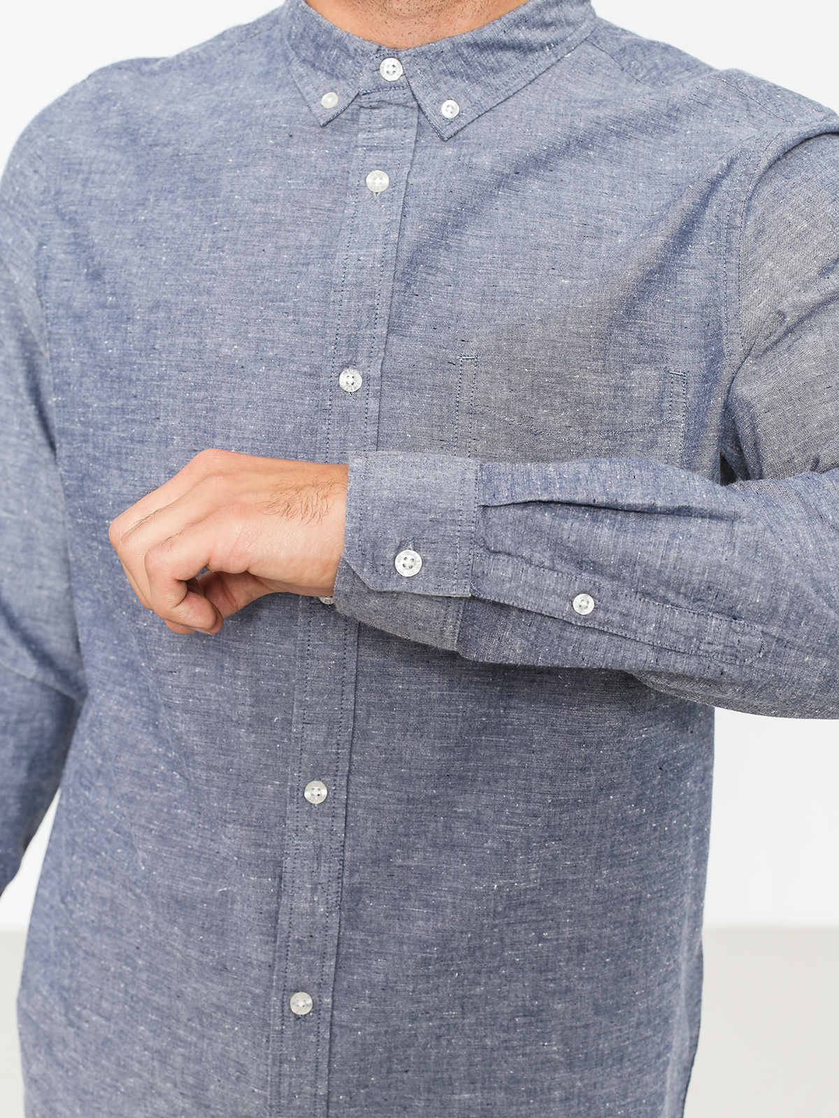 Košile Element Greene Neps Ls (navy)