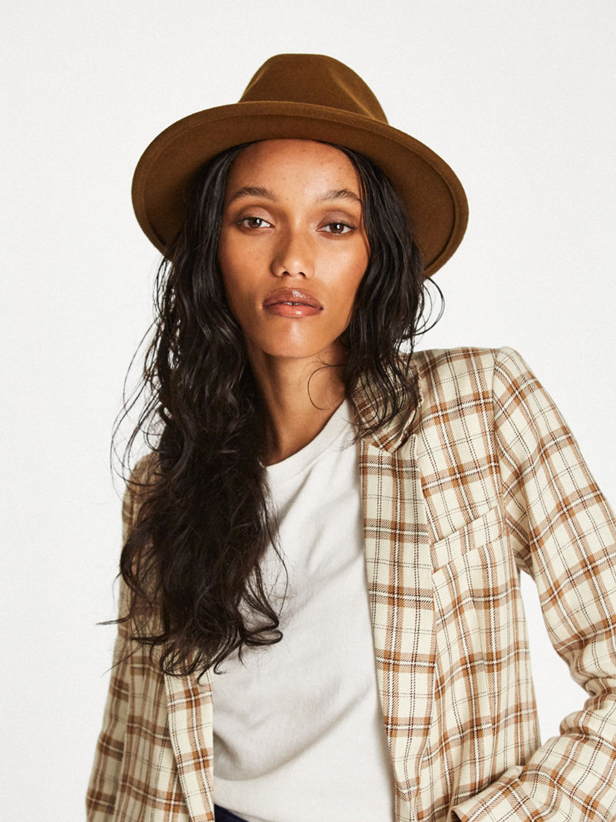 Klobouk Brixton Messer Fedora (coffee)