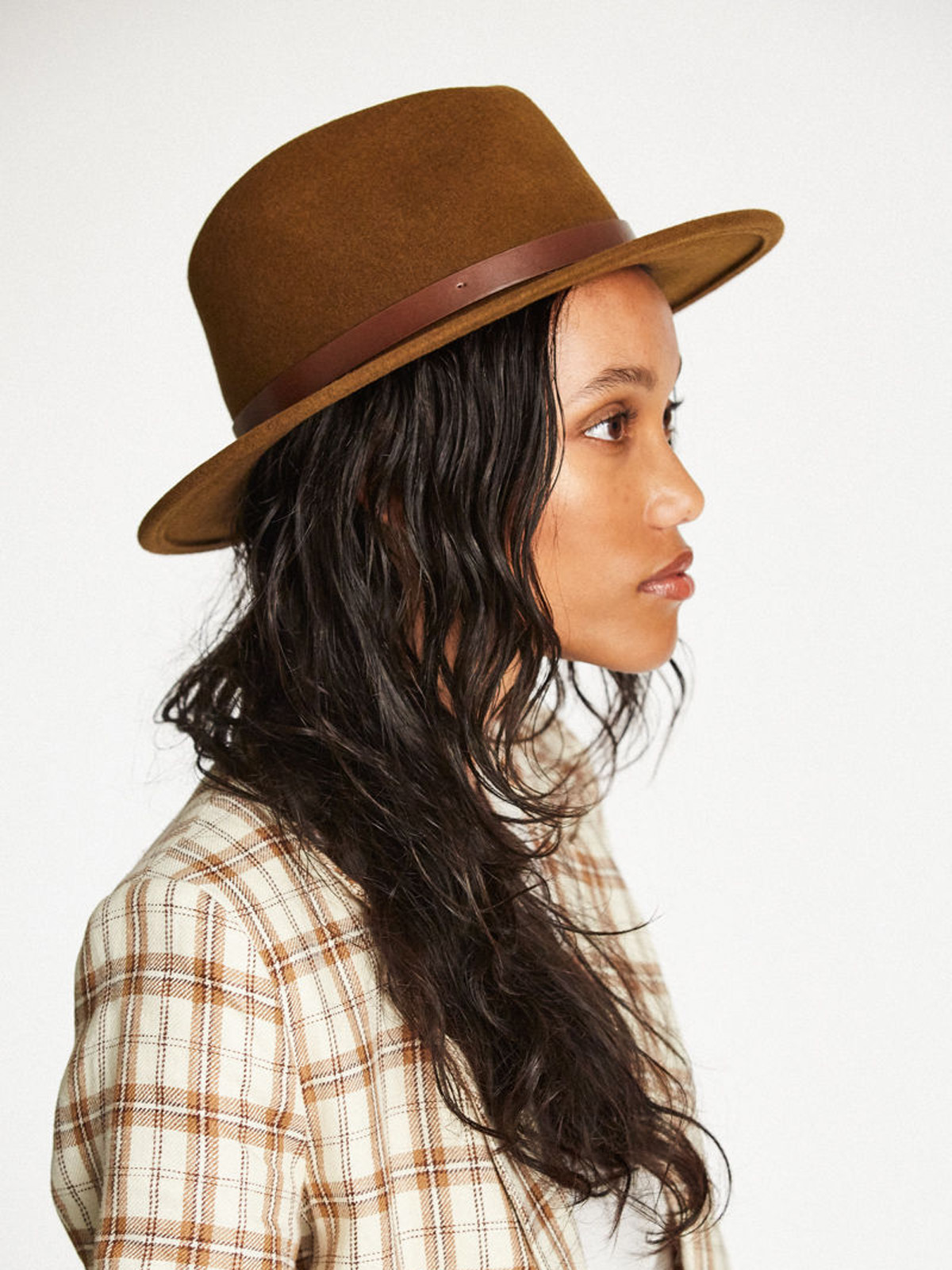 Klobouk Brixton Messer Fedora (coffee)