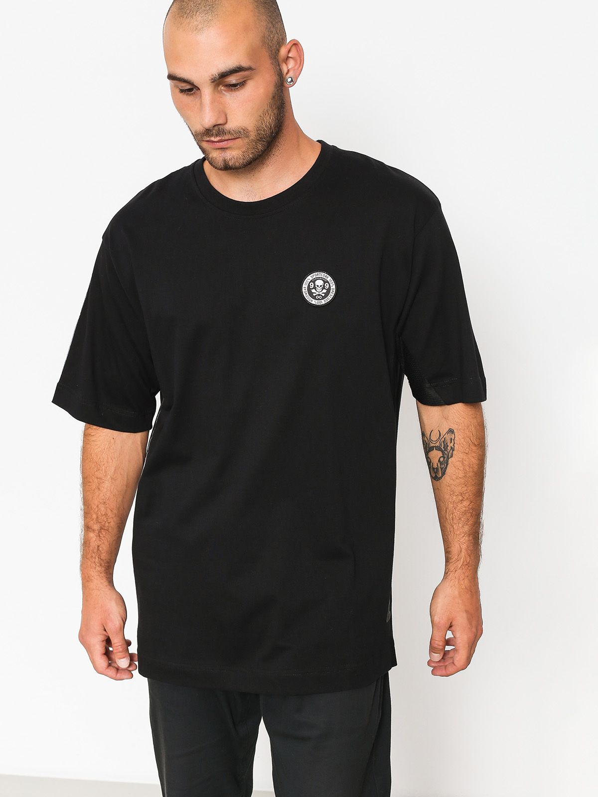 Stoprocent Tričko Stripe 18 (light black)