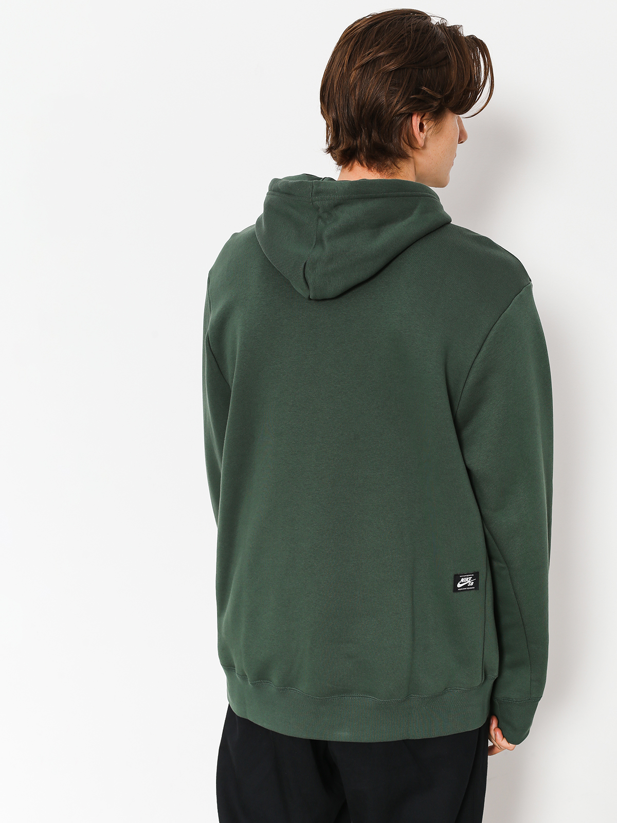 Mikina s kapucí Nike SB Sb Icon HD (midnight green/white)