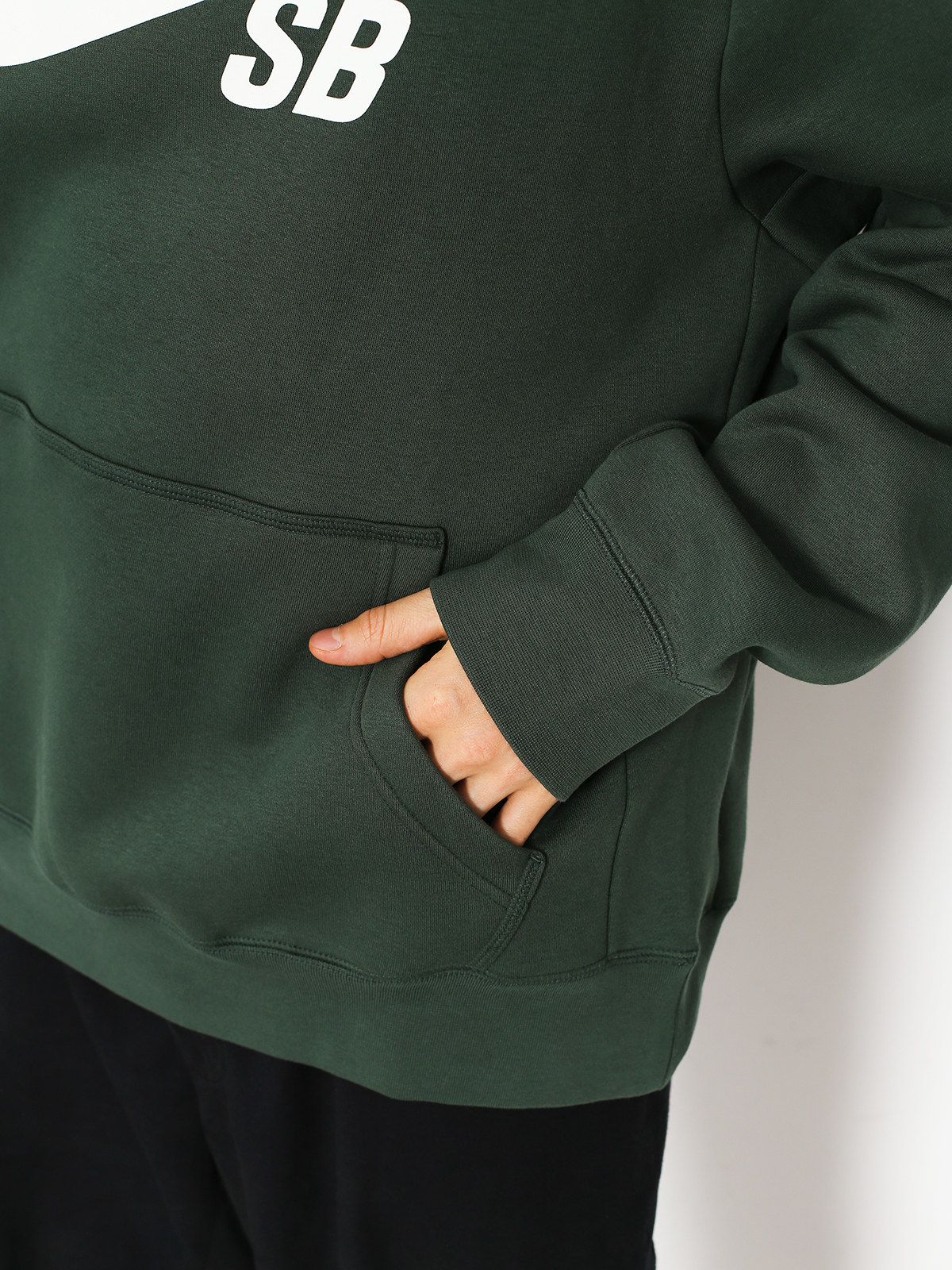 Mikina s kapucí Nike SB Sb Icon HD (midnight green/white)