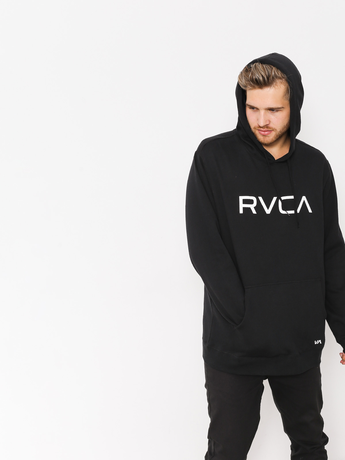 Mikina s kapucí RVCA Big Rvca HD (black)