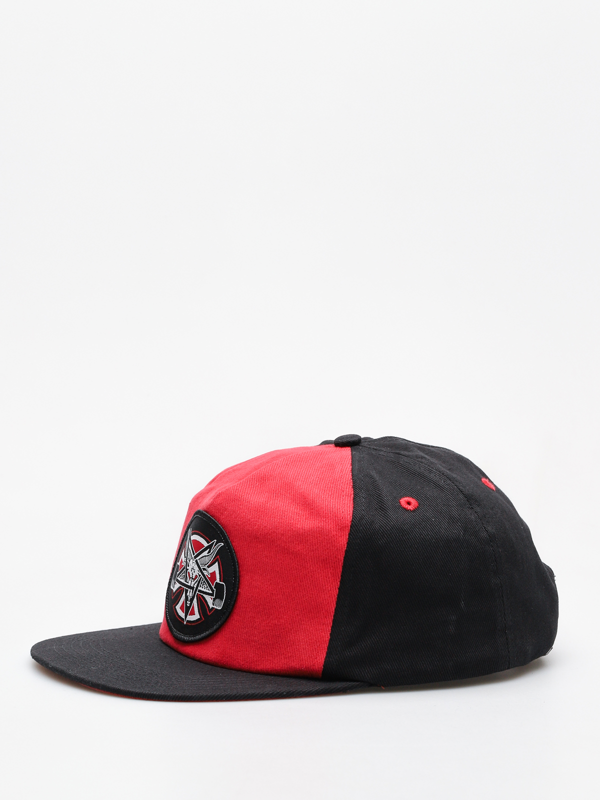 Kšiltovka  Independent x Thrasher Pentagram Cross Adj Snapback ZD (cardinal/black)