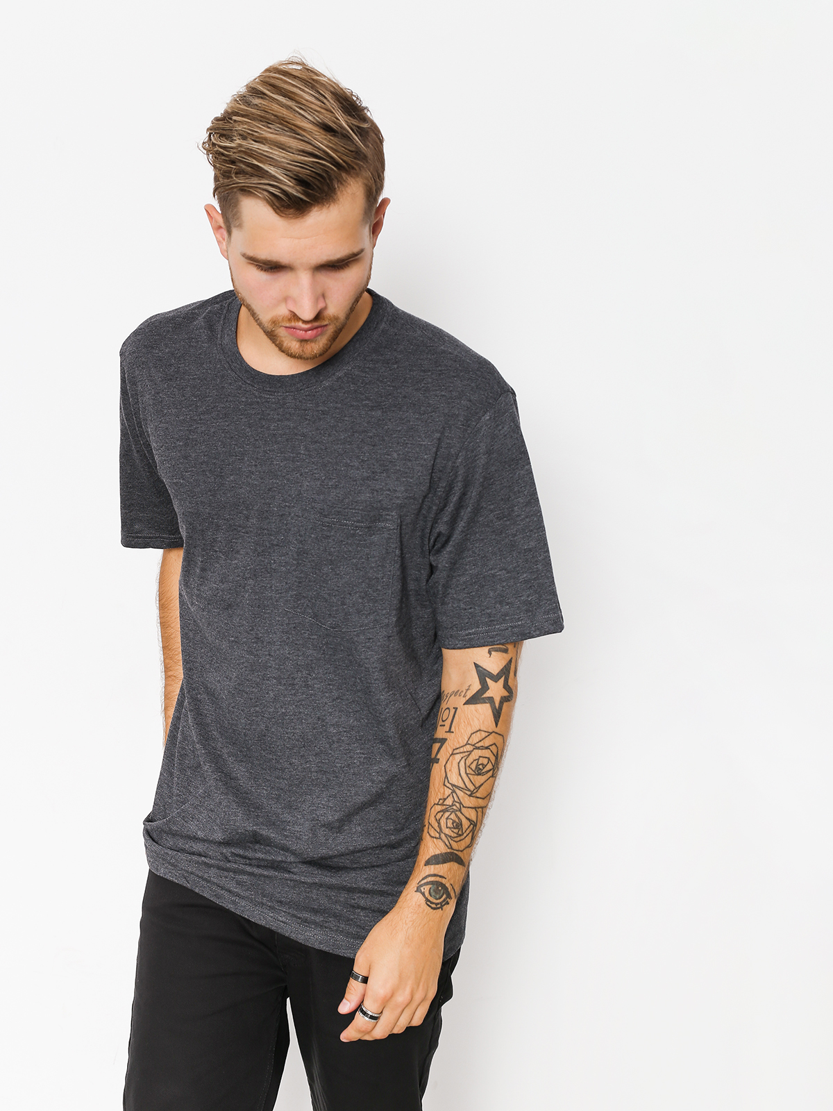 Tričko Element Basic Pocket Cr (charcoal heather)