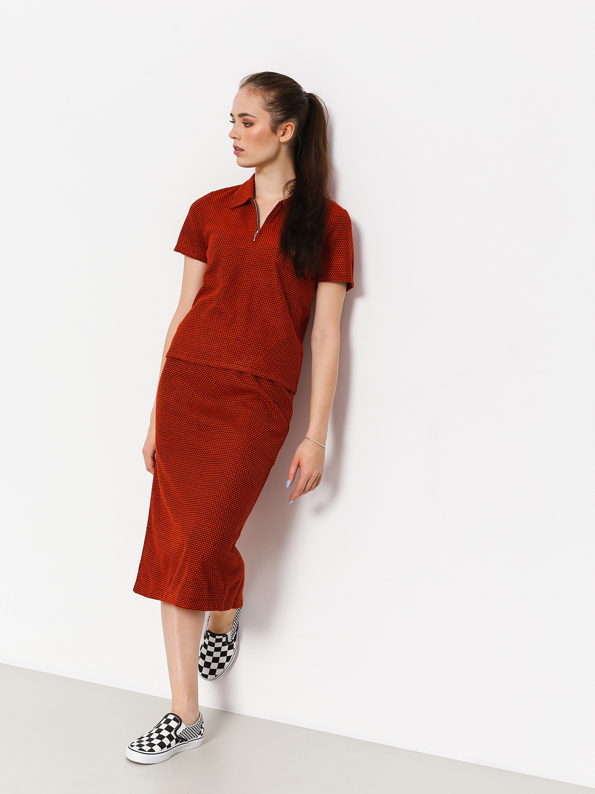 Sukně Stussy Faye Tube Skirt Wmn (orange)