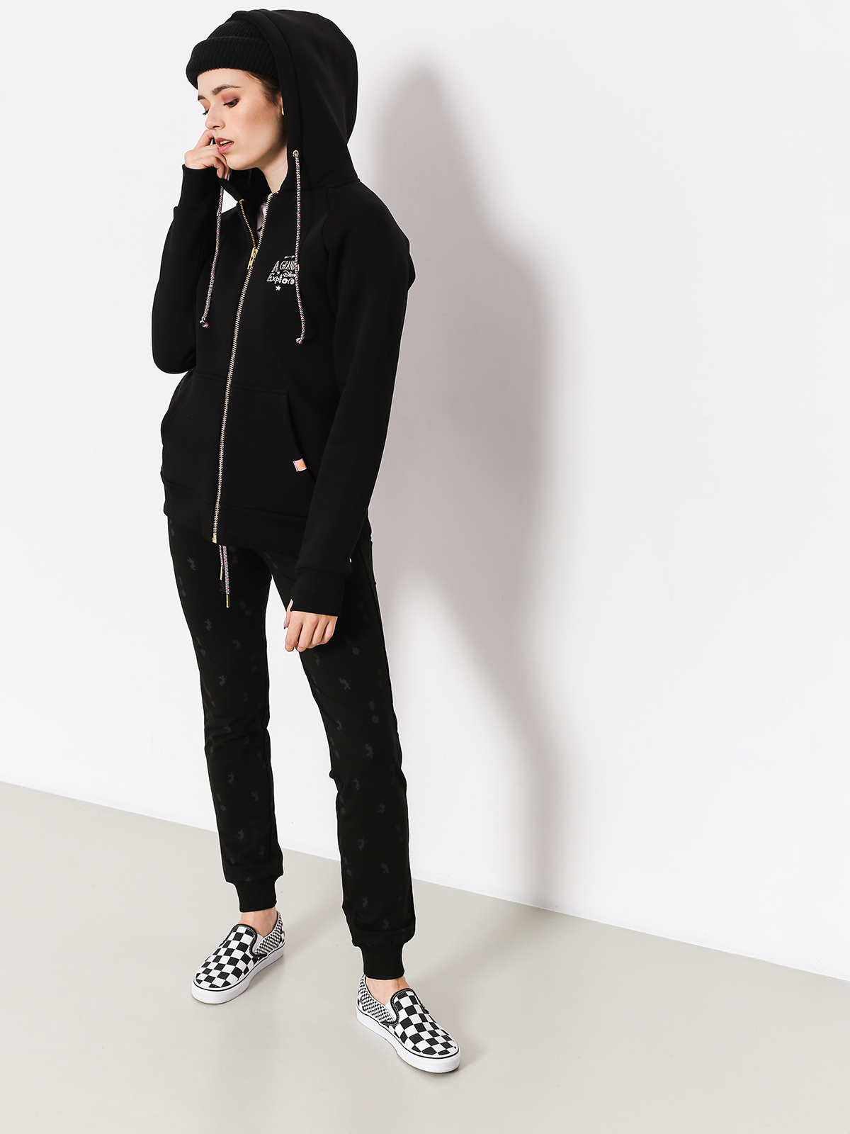 Mikina s kapucí Femi Stories x Disney Gang ZHD Wmn (blk)