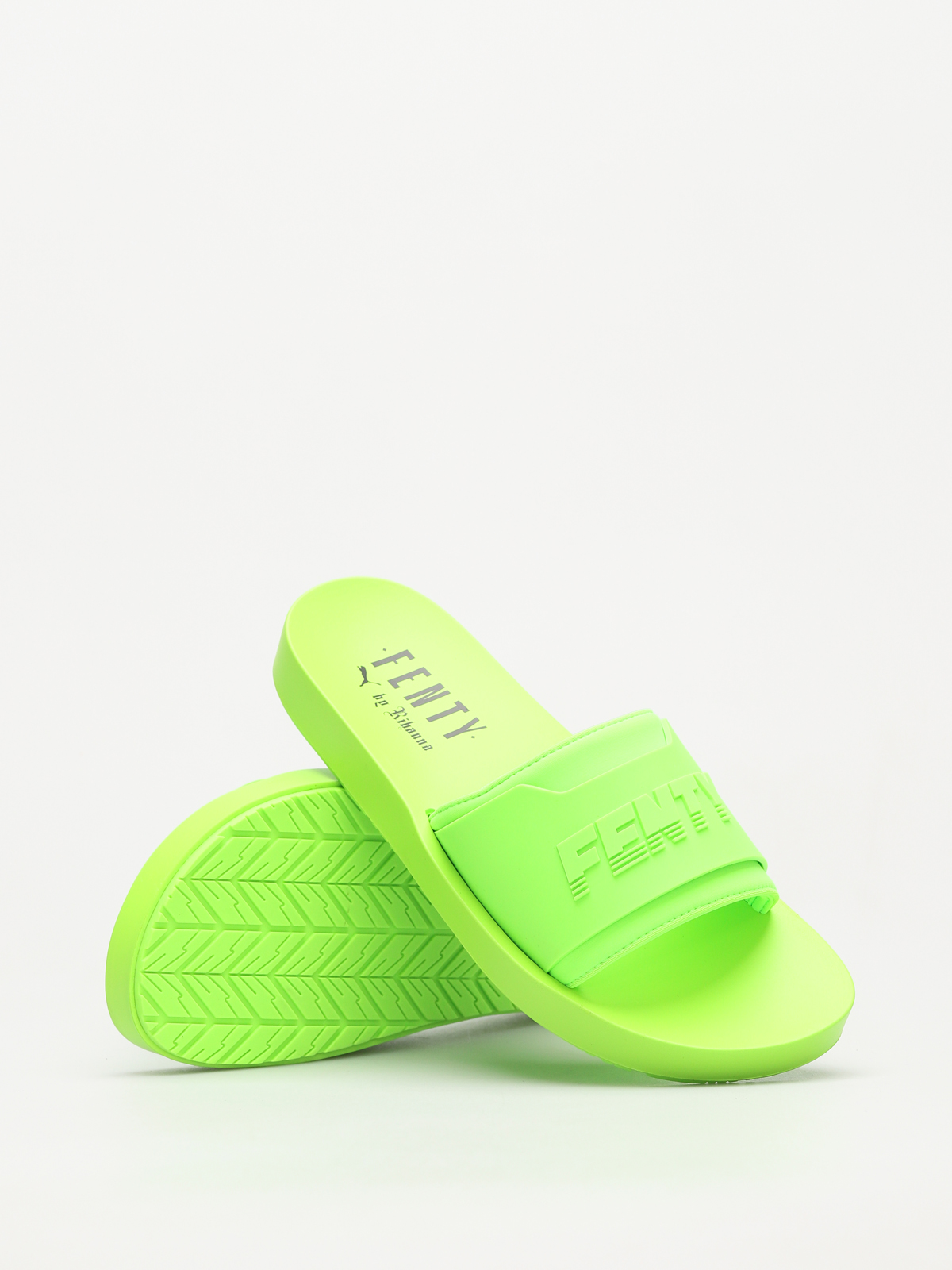 Fenty surf best sale slides green