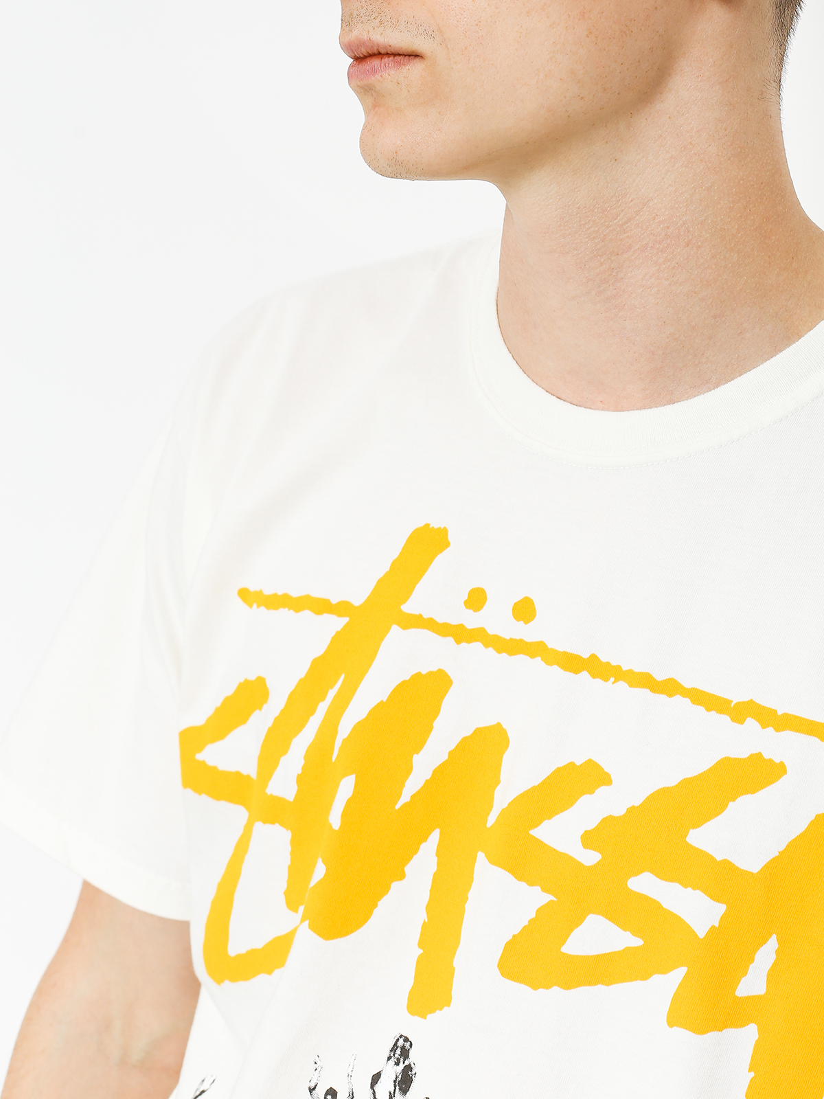 Tričko Stussy Beach Mob Pig Dyed (natural/yellow)