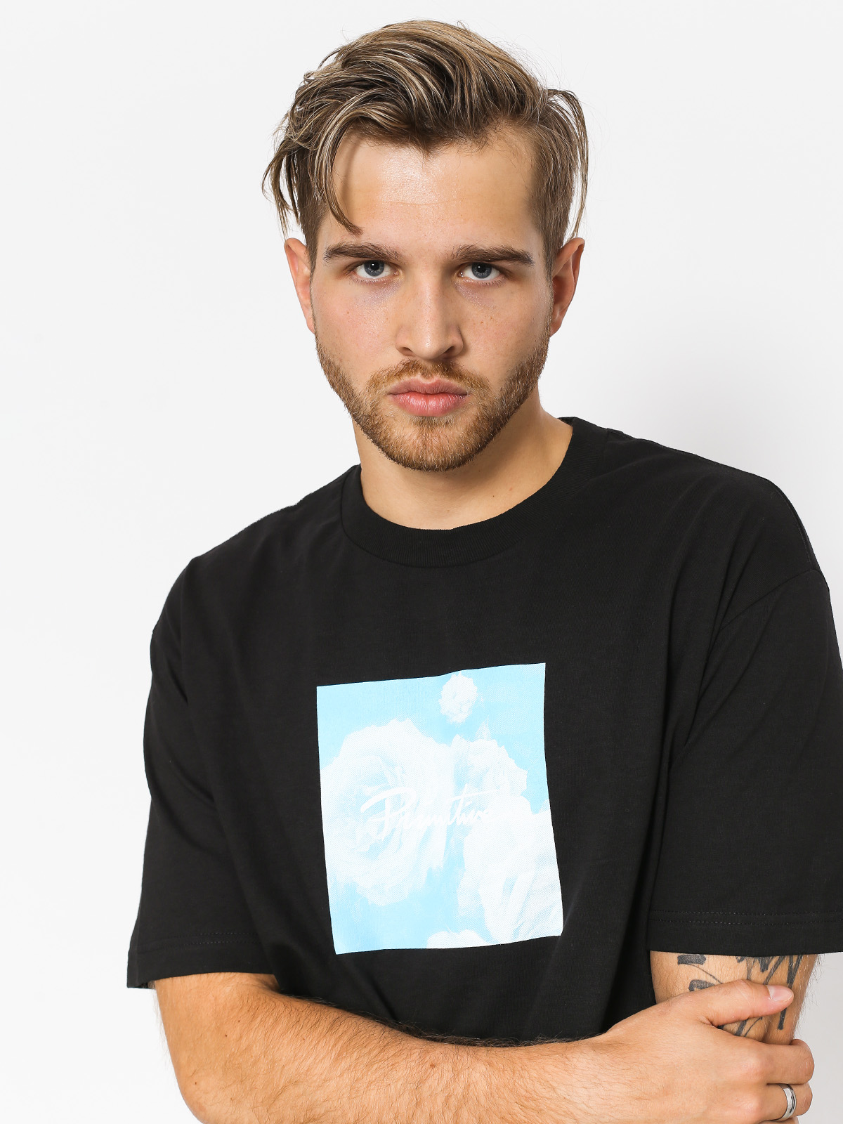 Tričko Primitive Blue Rose (black)