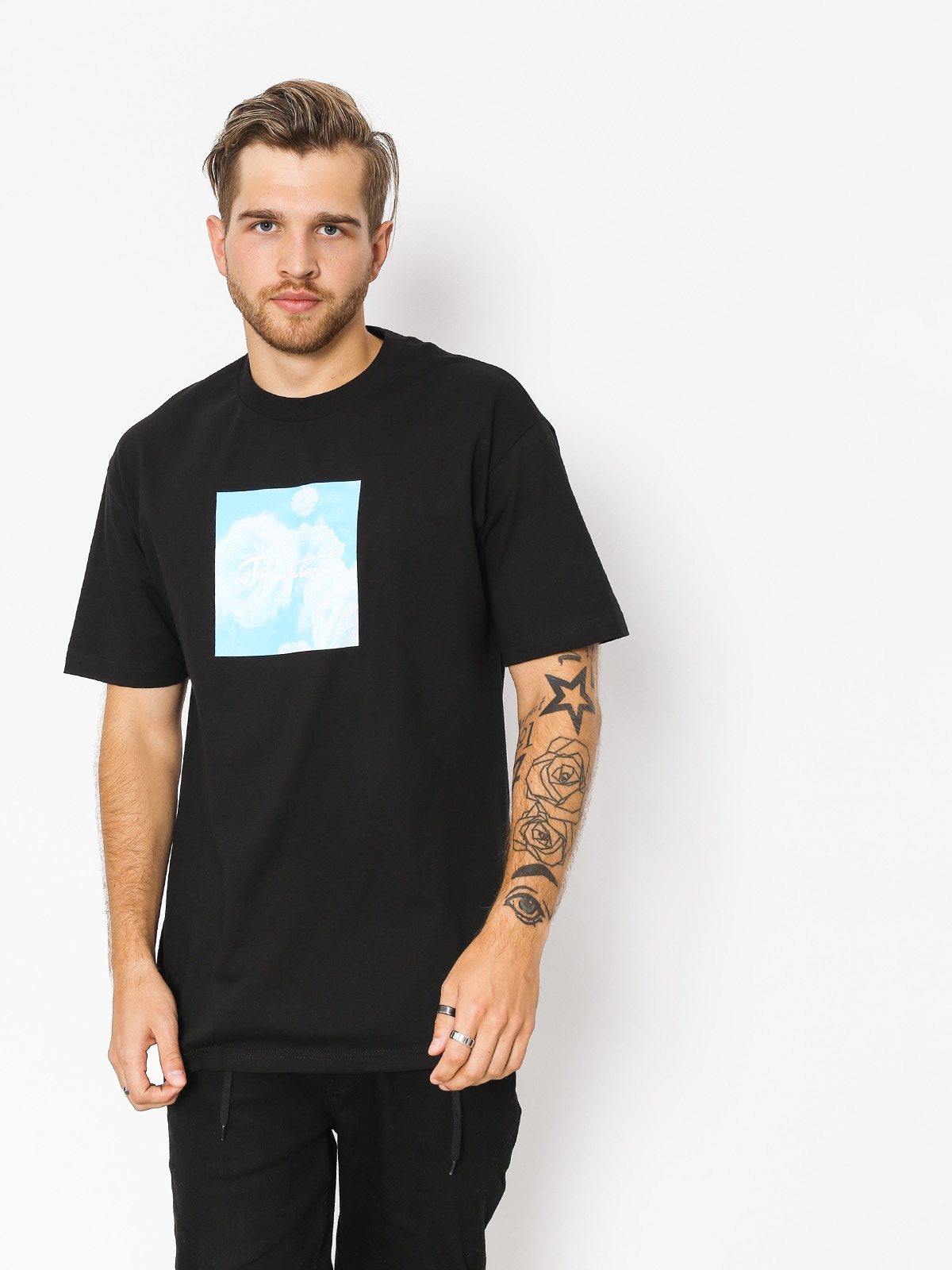 Tričko Primitive Blue Rose (black)