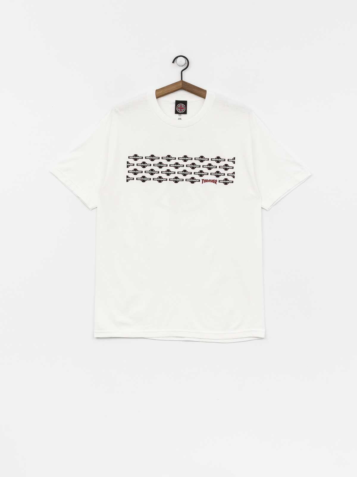 Tričko Independent x Thrasher Pentagram Cross (white)