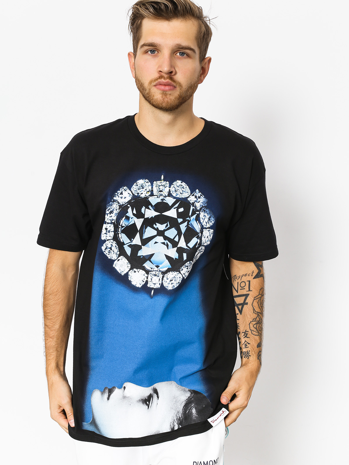 Tričko Diamond Supply Co. Face Down (black)