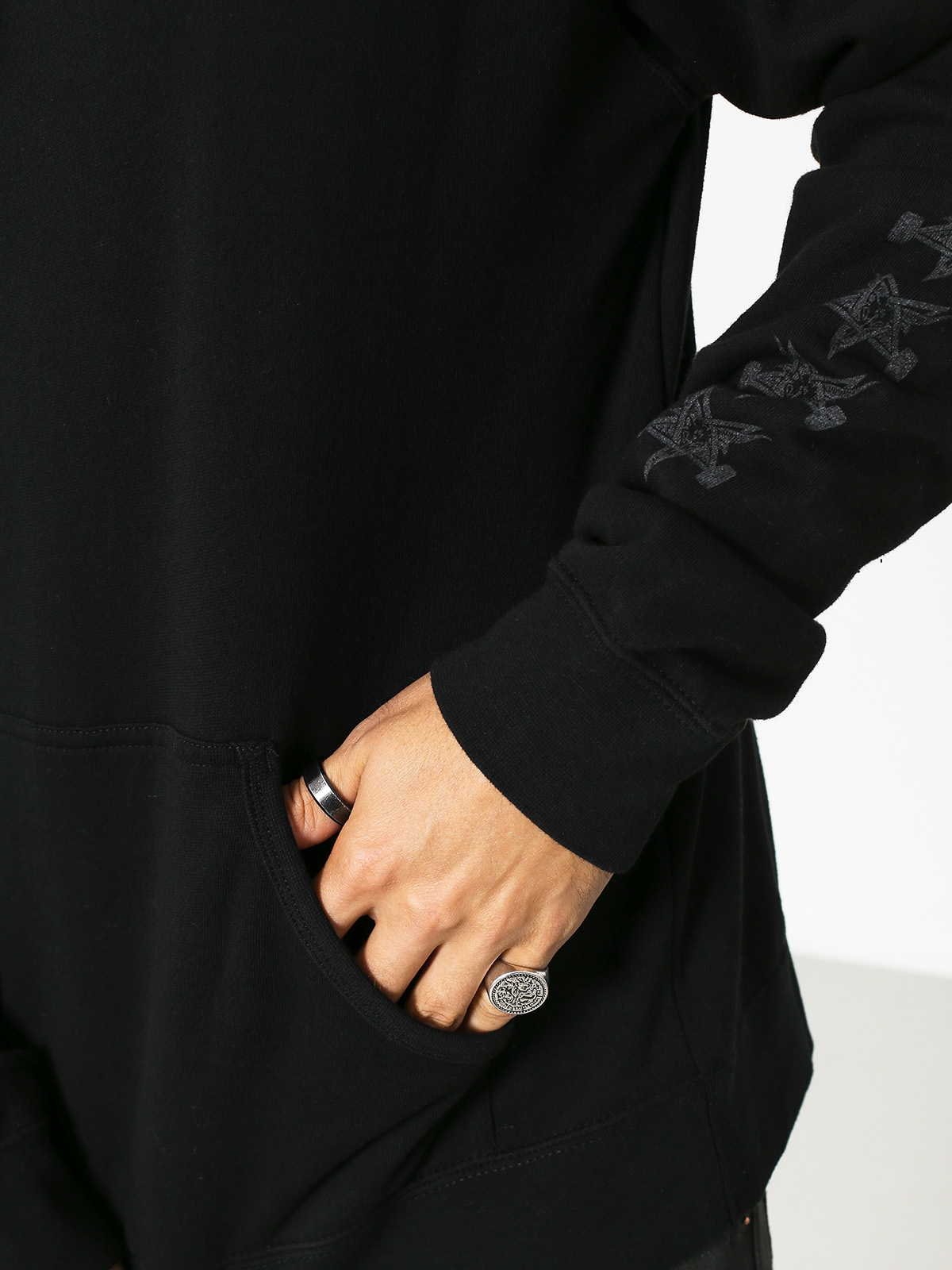 Mikina s kapucí Independent x Thrasher Pentagram Cross HD (black)