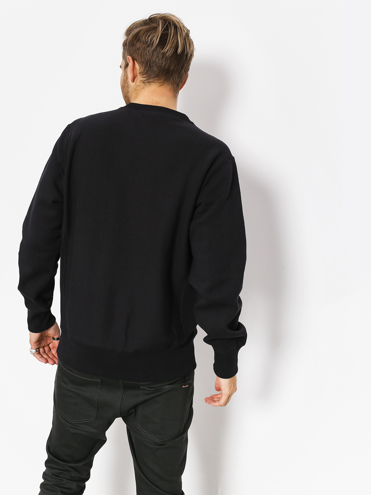 Mikina Champion Premium Reverse Weave Big Logo Crewneck (nbk)