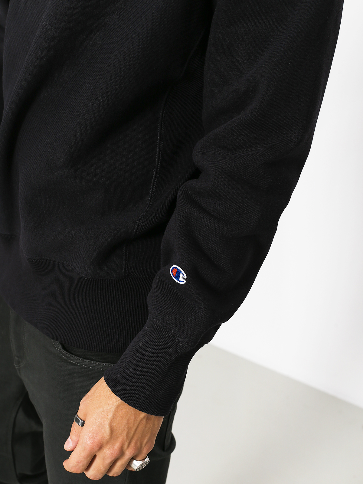 Mikina Champion Premium Reverse Weave Big Logo Crewneck (nbk)