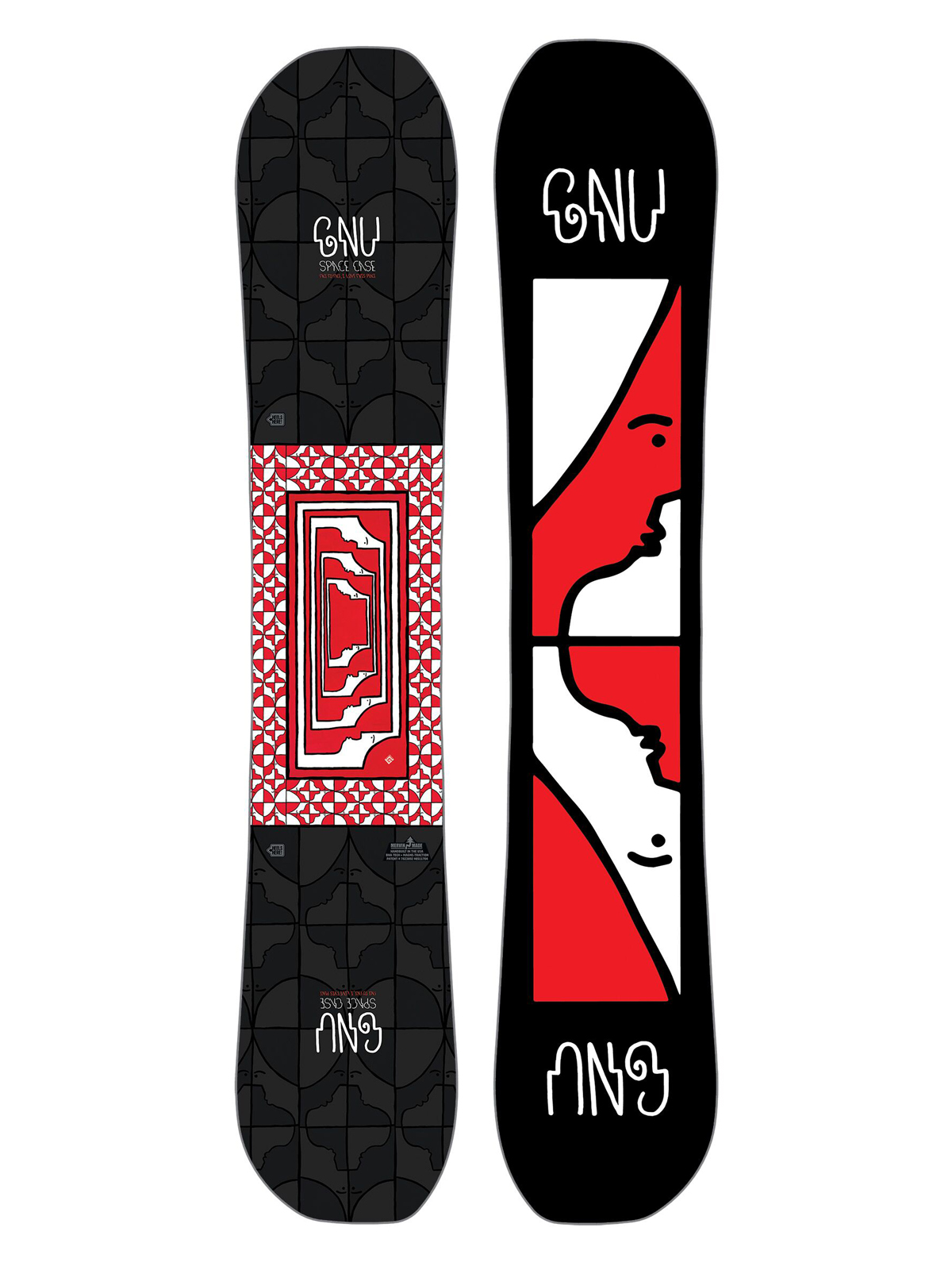 Pánská Snowboard Gnu Asym Fb Space Case C2X (black)