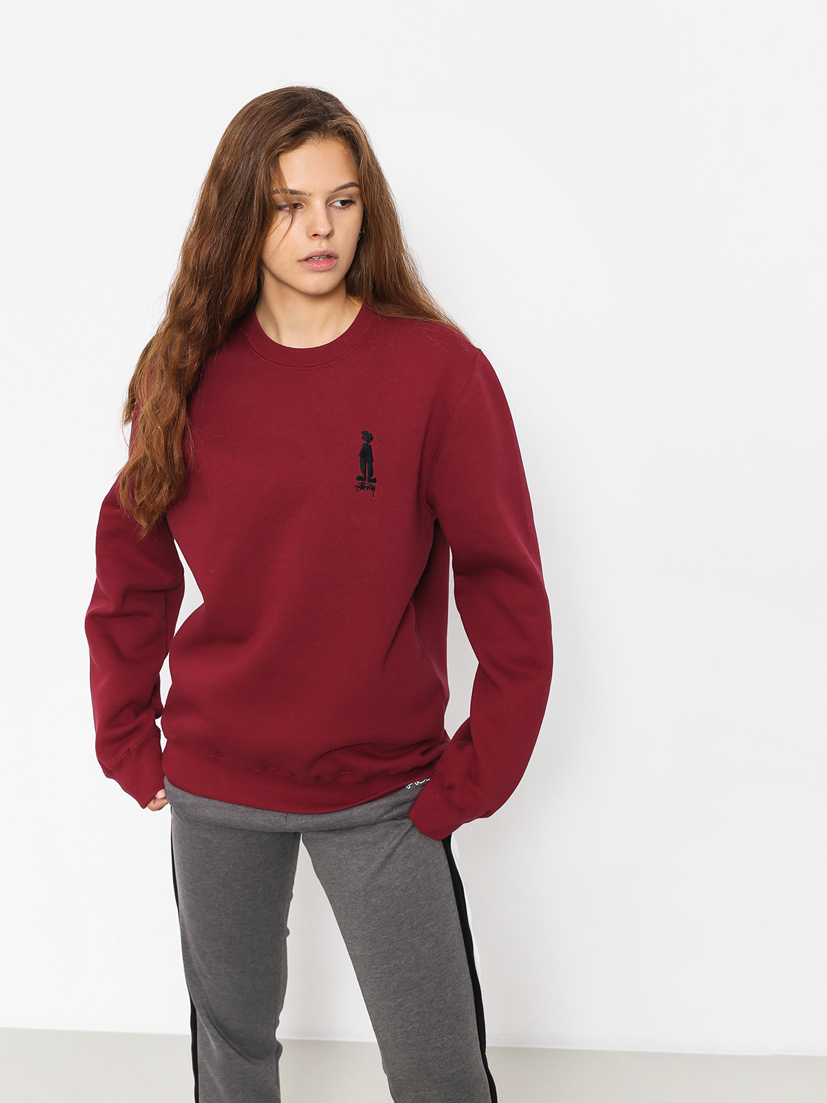 Mikina Stussy Raggamon Wmn (wine)