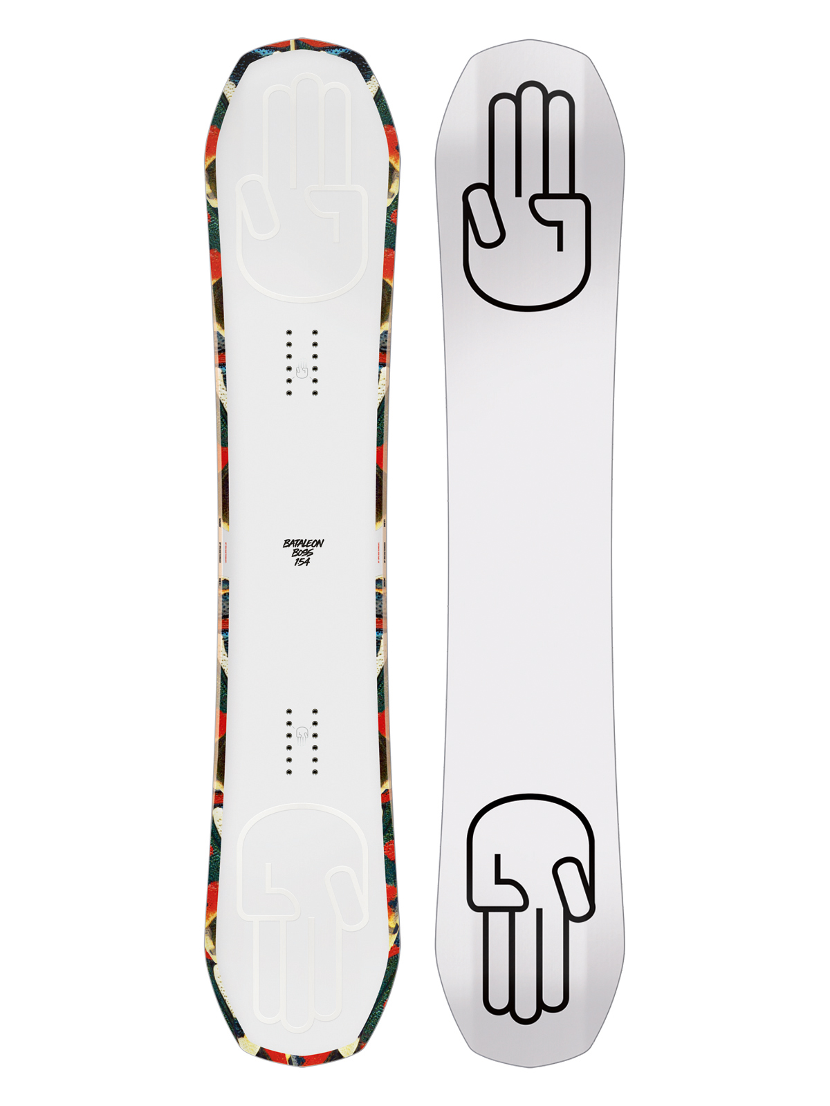 Snowboard Bataleon Boss - bílá (white/black)