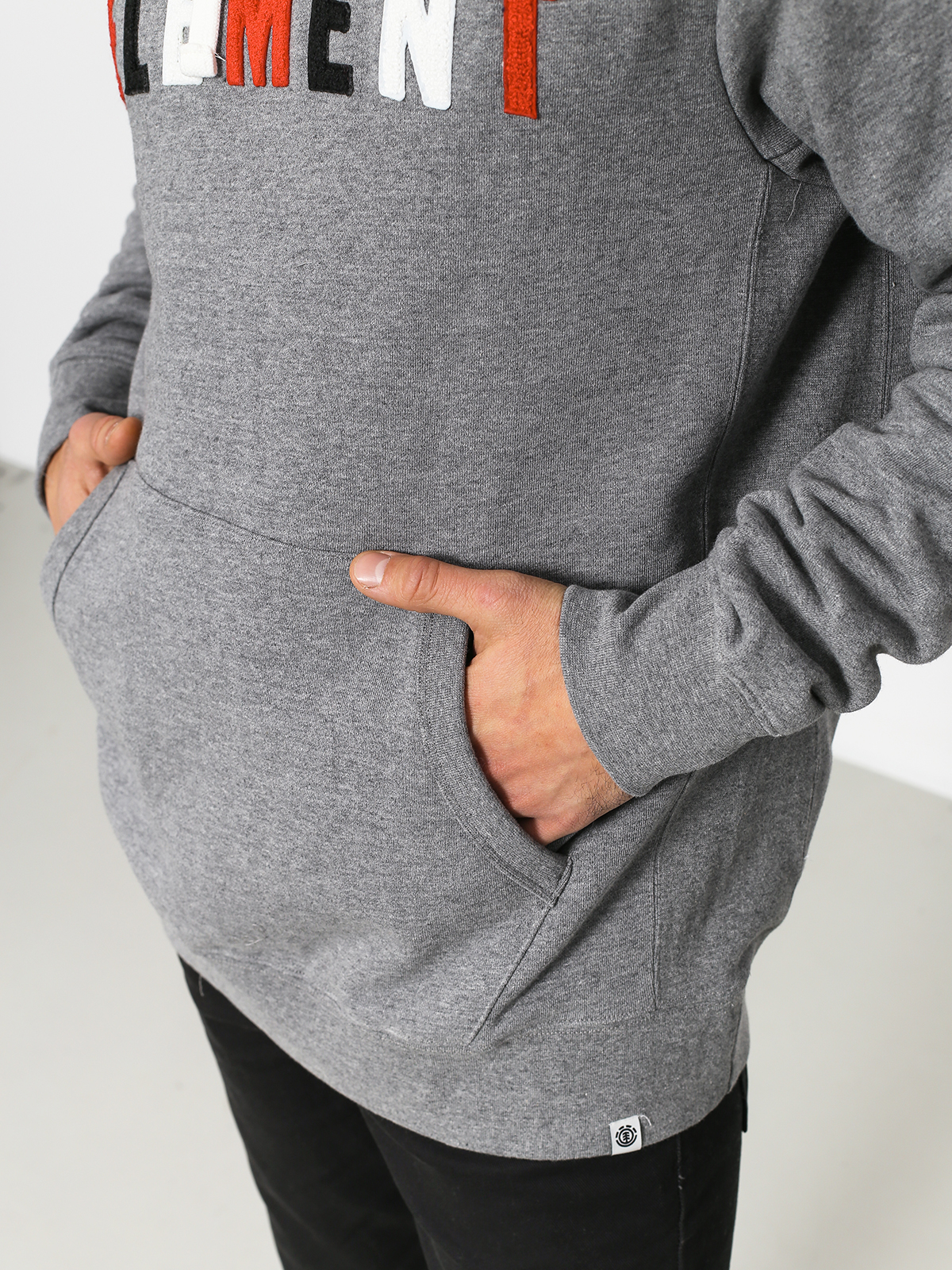 Mikina s kapucí Element Liner HD (grey heather)