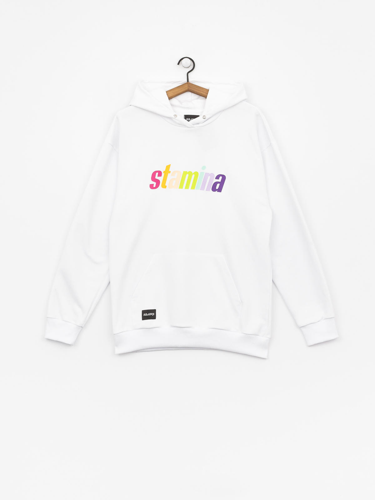 Mikina s kapucí Majors Rainbow HD (white)