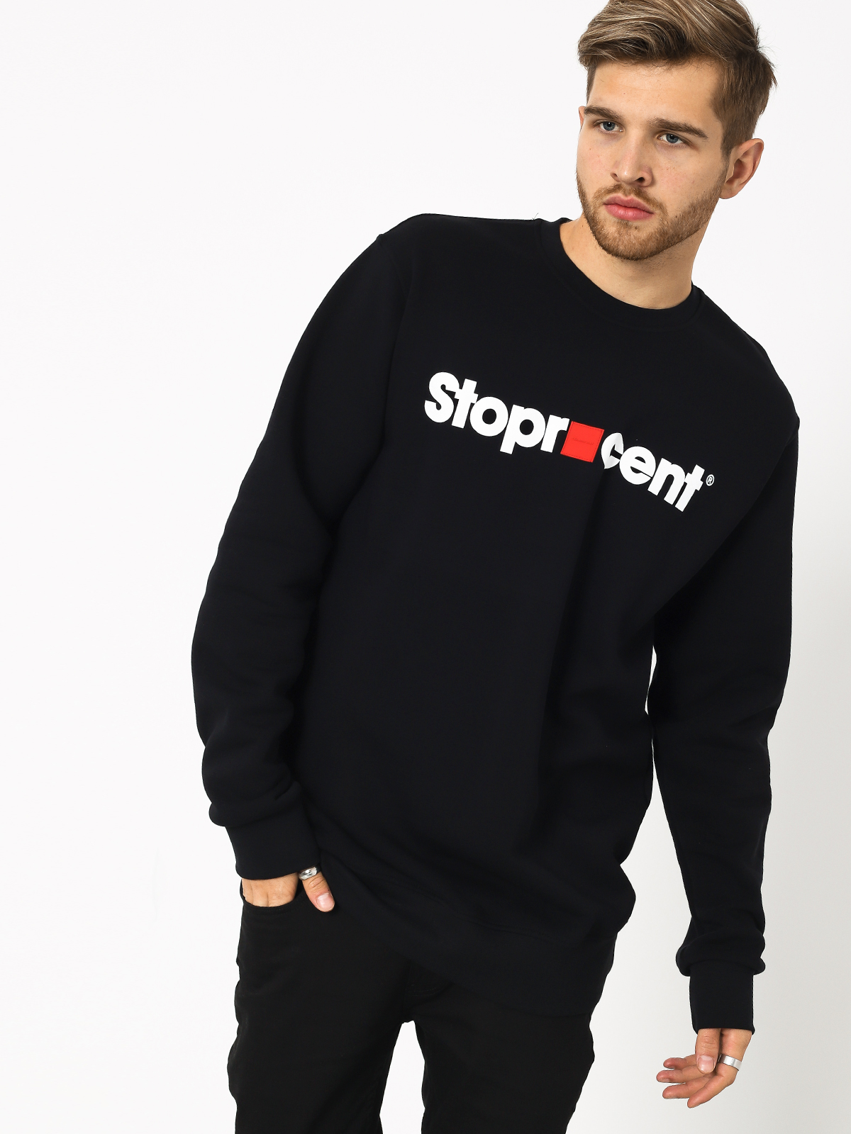 Mikina Stoprocent Cube (black)