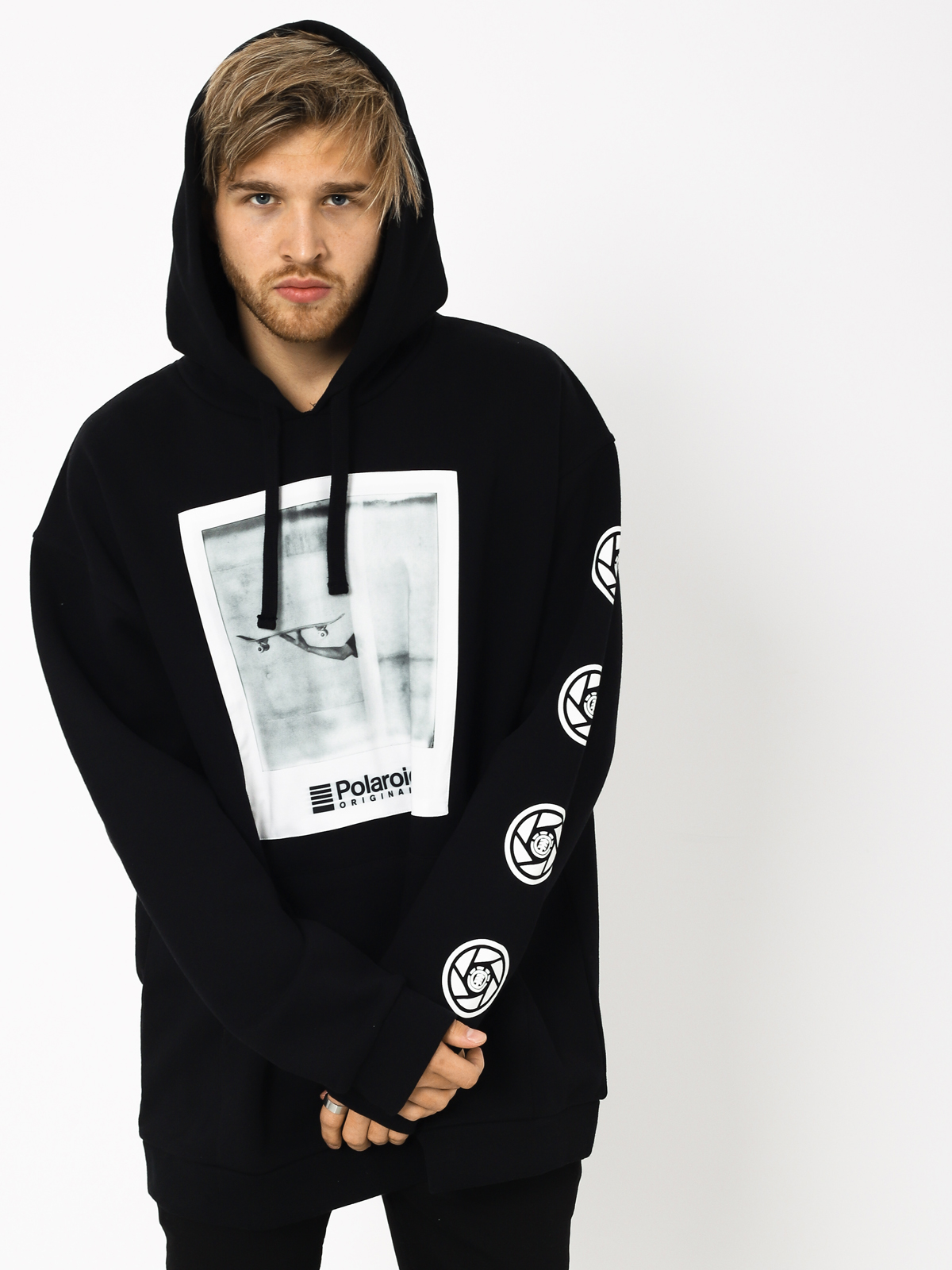 Mikina s kapucí Element Instant HD (flint black)