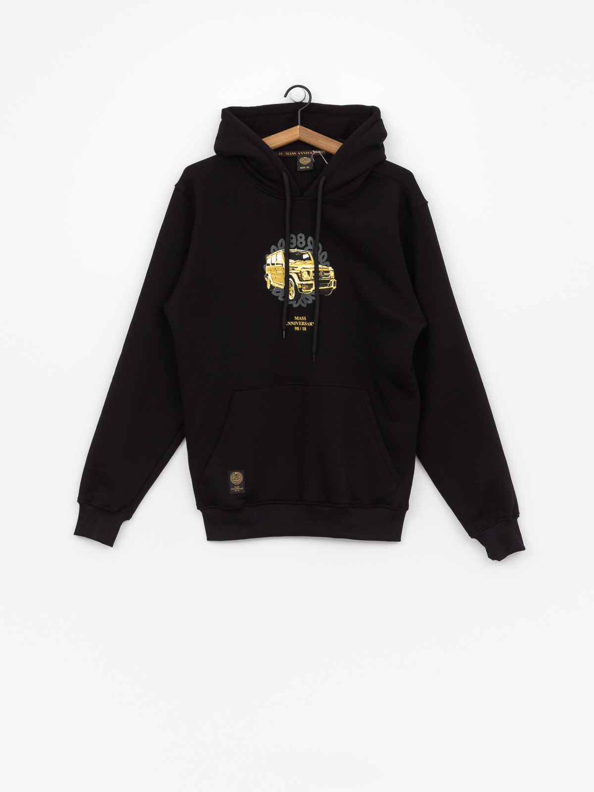 Mikina s kapucí MassDnm Golden Car HD (black)